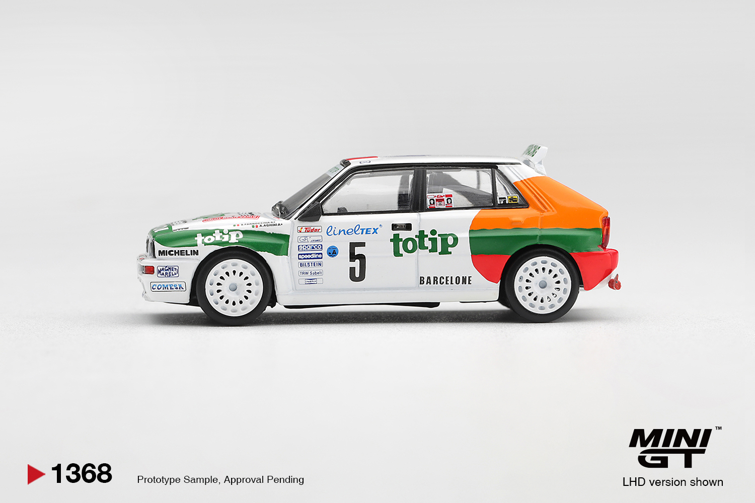 （預訂 Pre Order) MINI GT ( MGT01368-L ) Lancia Delta HF Integrale Evoluzione #5 1993 Rallye Monte-Carlo