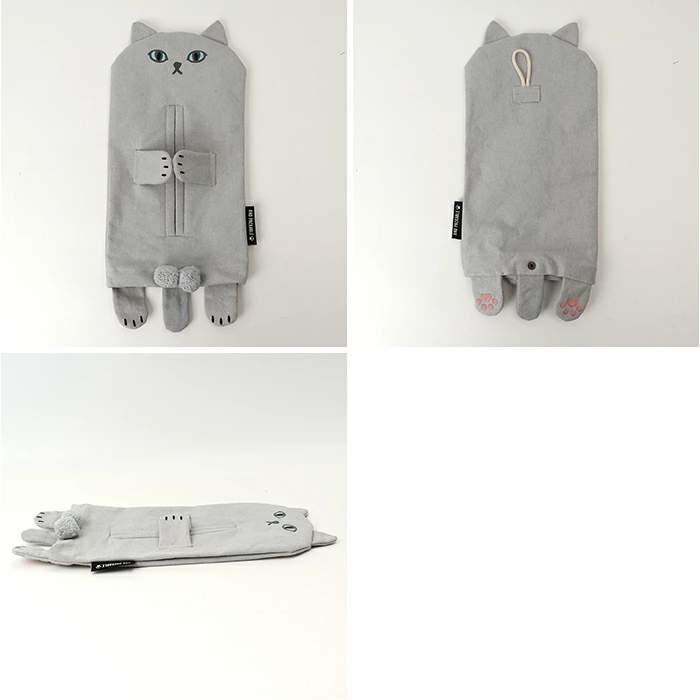 日本直送 And packable 貓咪造型紙巾套
