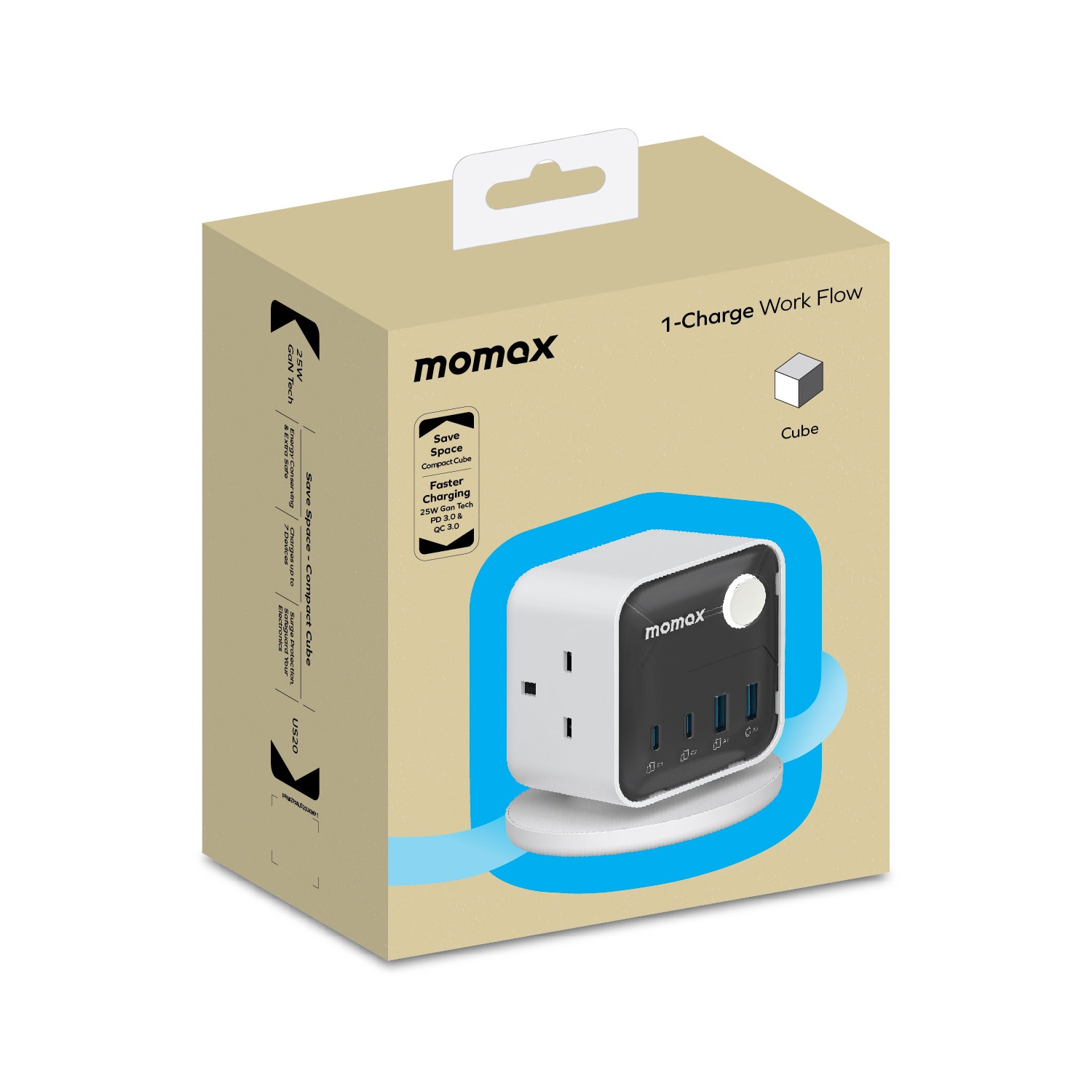 momax 1-Charge Work Flow 30w(2Type-c 2USB)