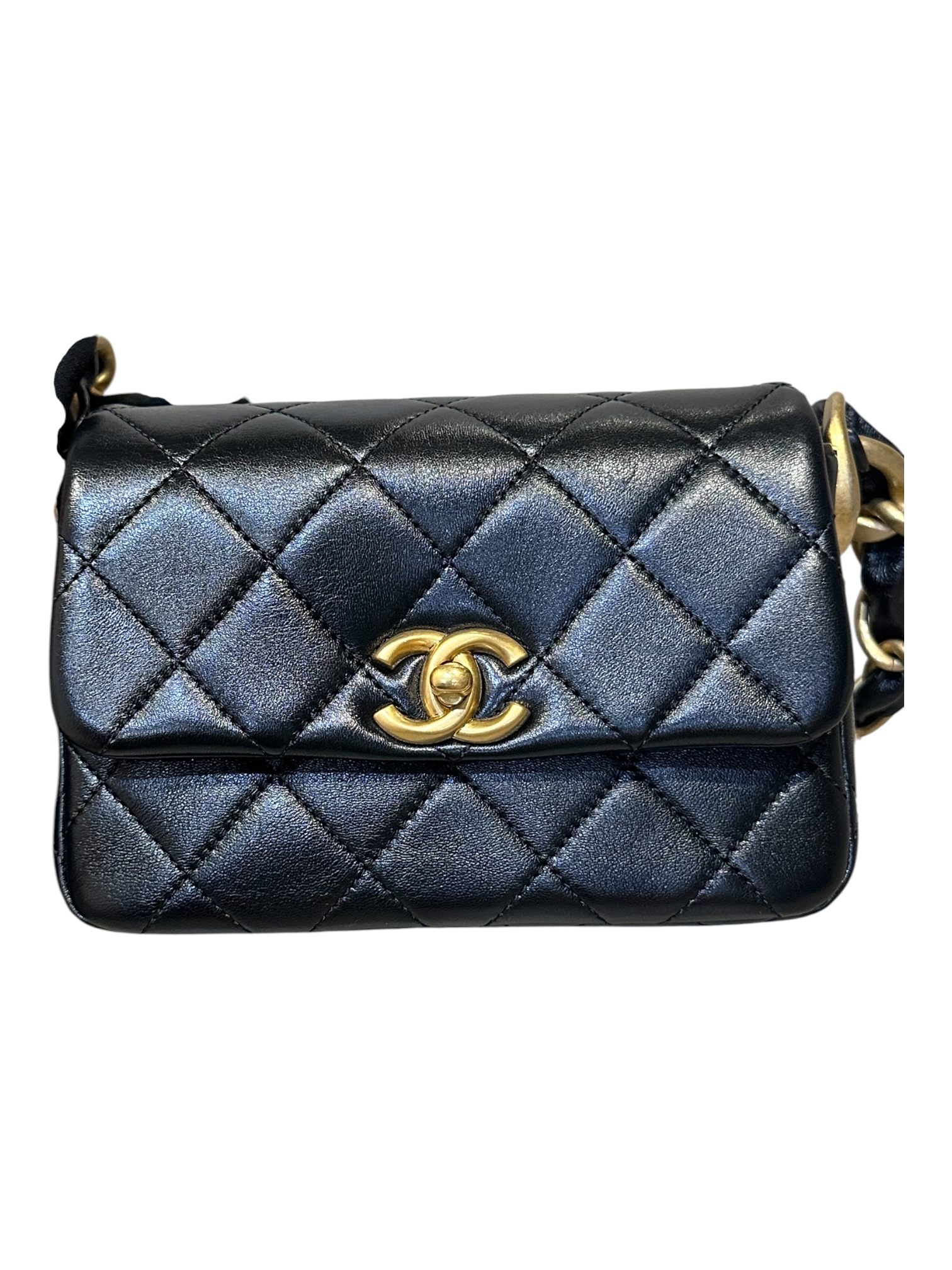 Pre-Owned CHANEL 24S Small Flap Shoulder Bag 