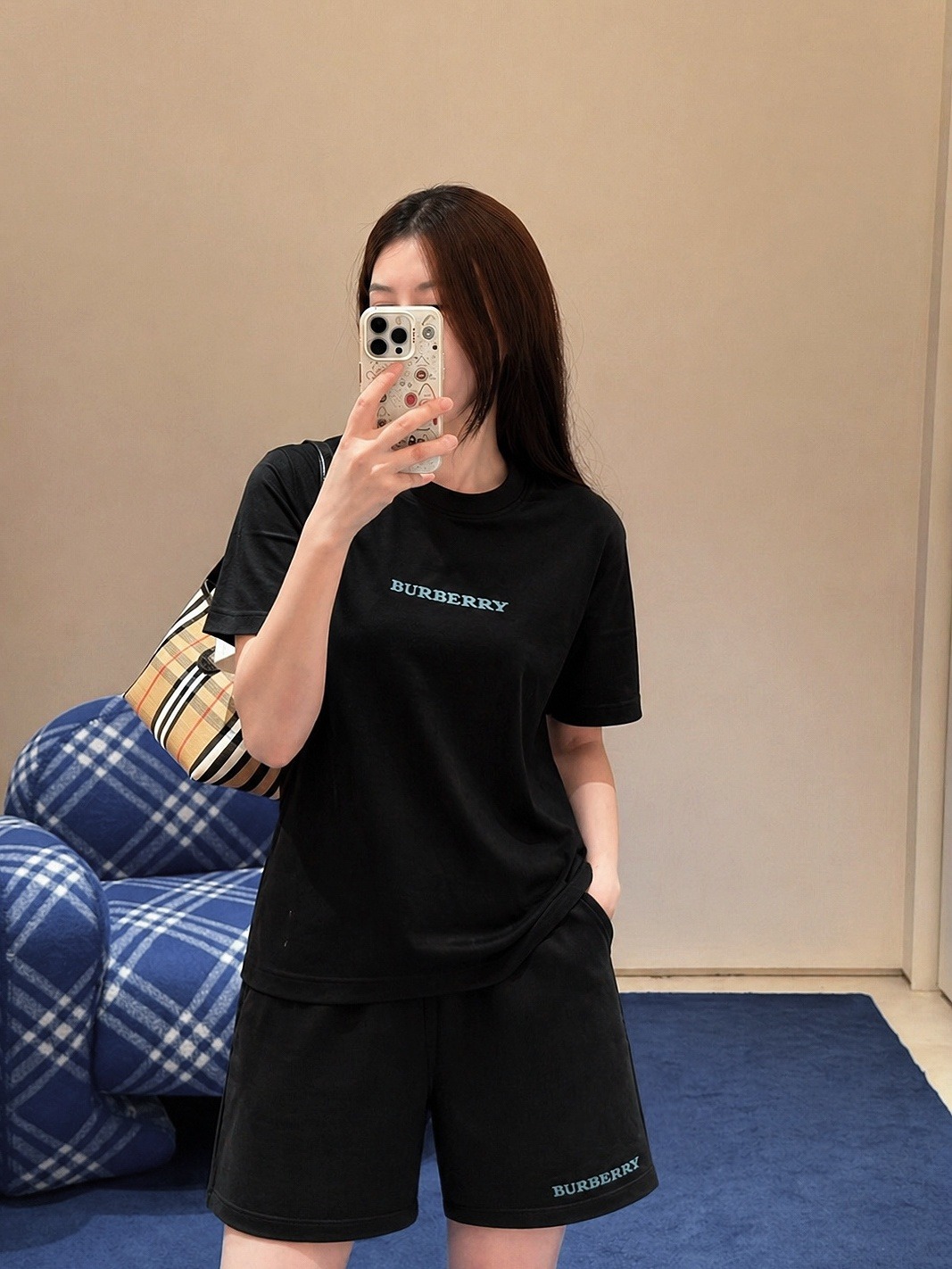 【原單】BURBERRY Heritage Logo Cotton T-shirt 馬術騎士徽標印花短袖Tee