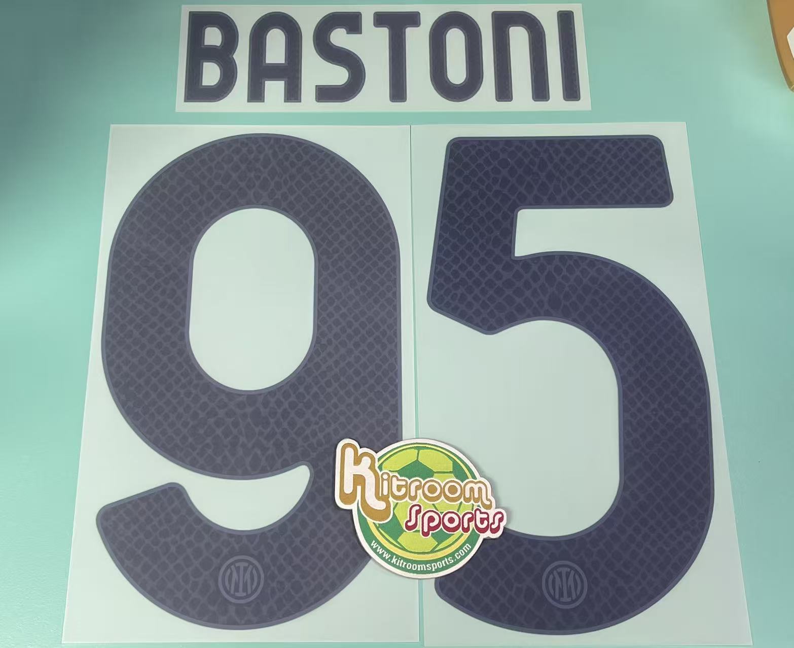 2024-25 Inter Milan Away Nameset #95 BASTONI
