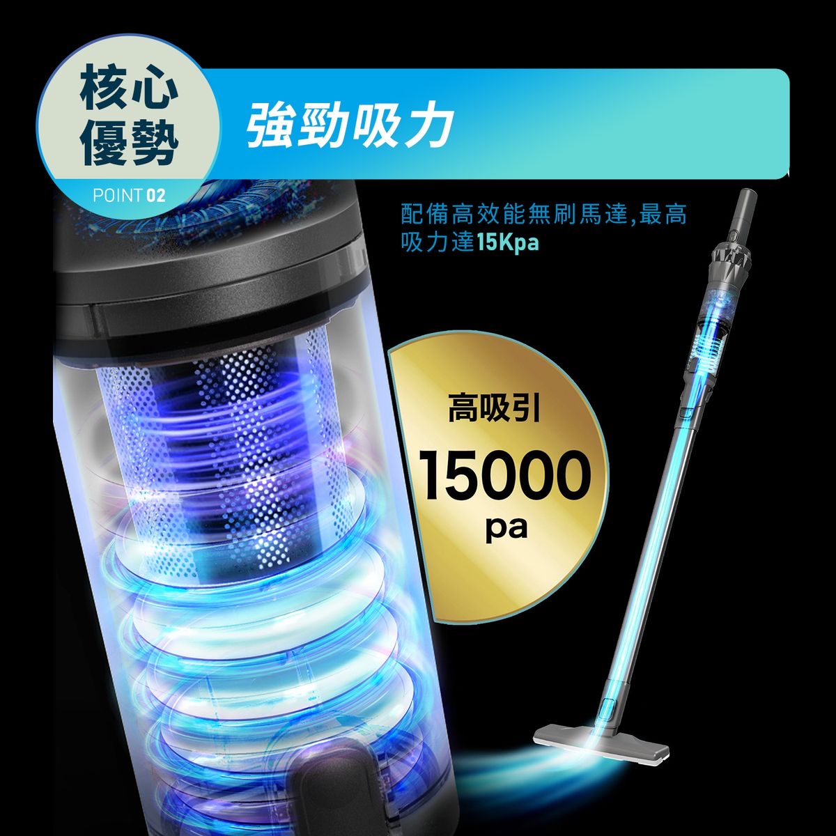 SOUYI SY-120N slim+ 超輕量無線吸塵機