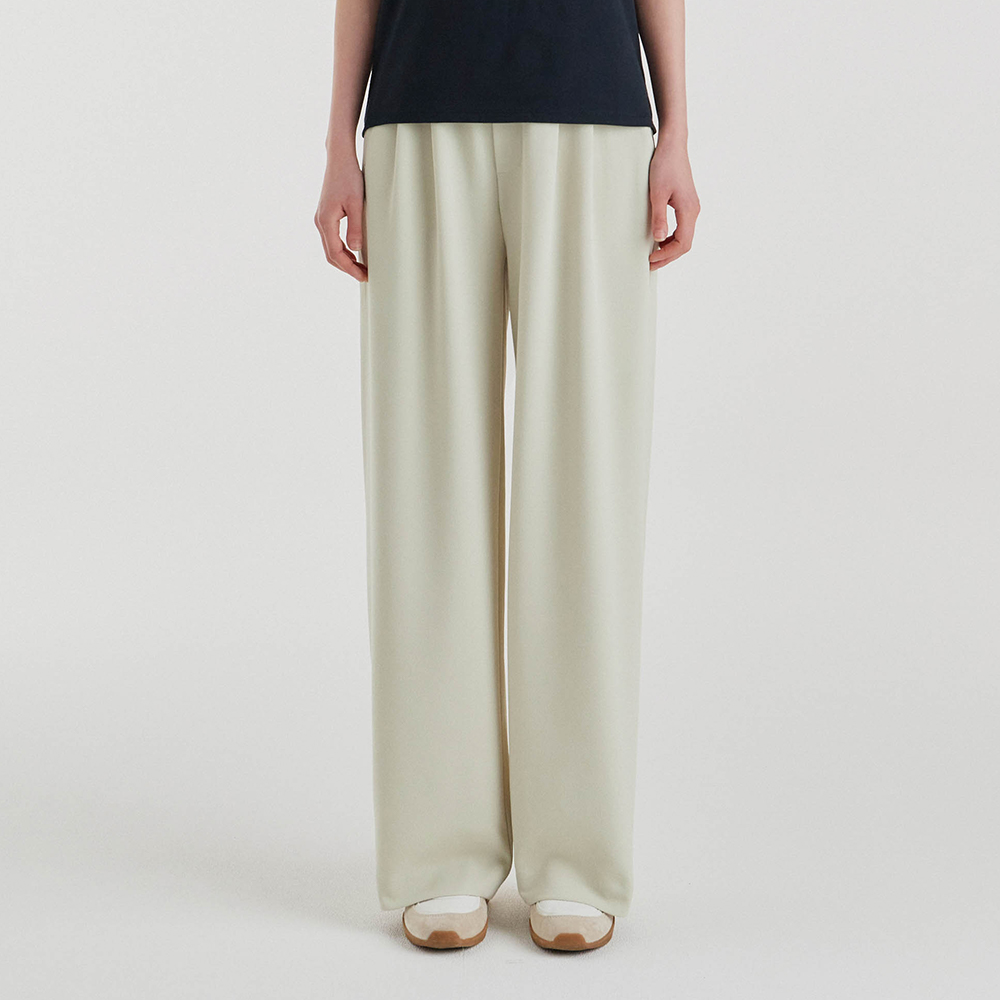 【返工X運動闊褲】預購_FFWSPT135 All Day Move Pin Tuck Wide Pants by front2line