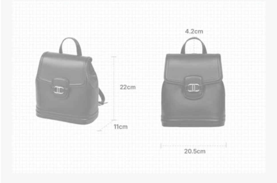 J.estina 白色皮革背包