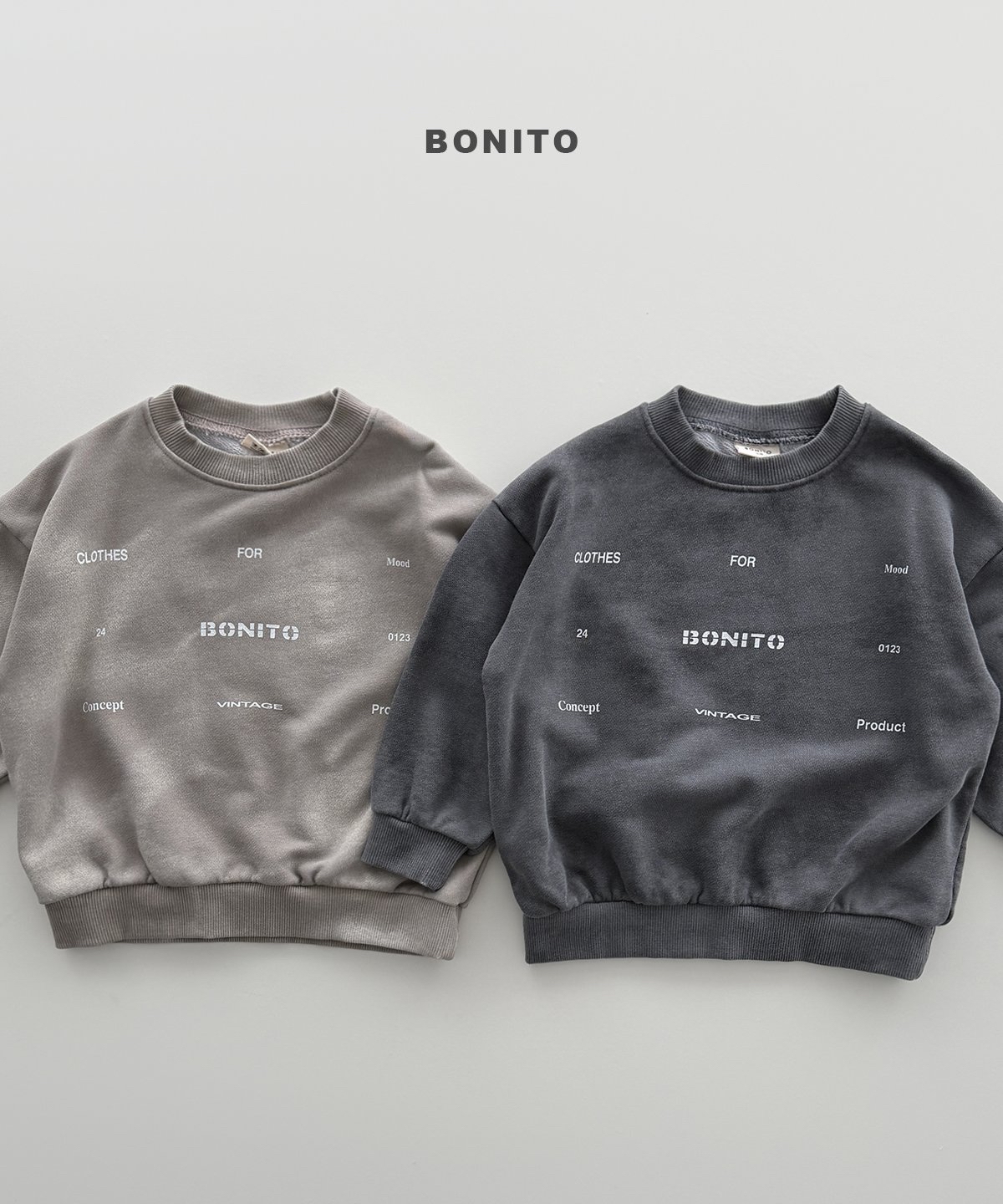 Bonito | Fog Pigment Sweatshirt (+Adult)