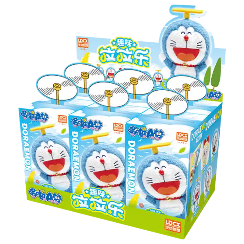 多啦A夢趣味毛絨抽拉盒