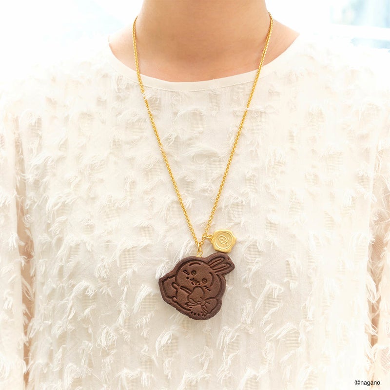 《Pre-Order》Cookie Necklace / Bag Charm 曲奇造型項鍊 / 掛飾｜Chiikawa 吉伊卡哇 X Q-pot. (26CKW27-P)