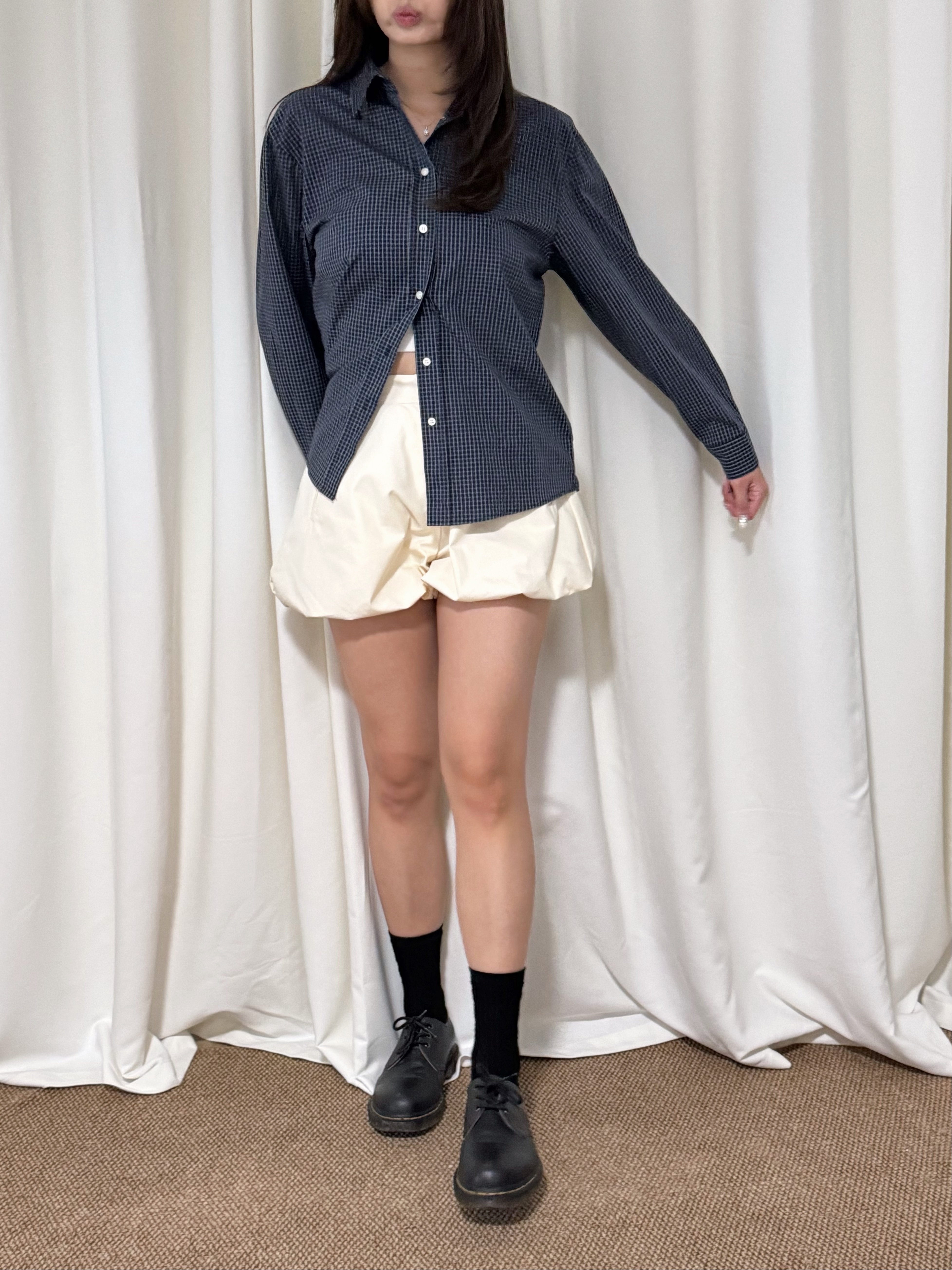 秋冬復古格子襯衫(三色入)