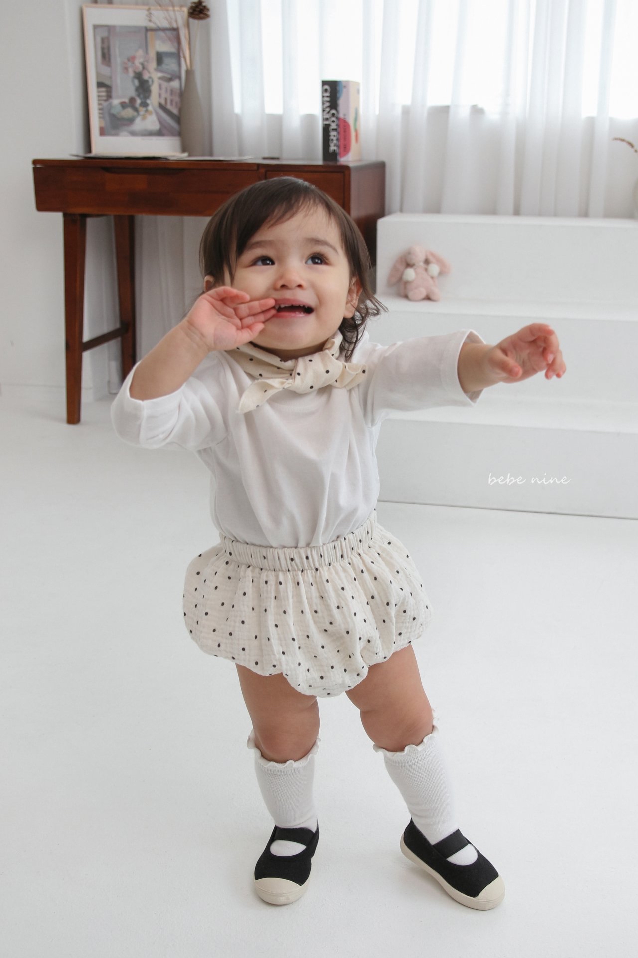 🌸預訂 韓國直送🌸🇰🇷Bebenine三色愛心碎花波點棉紗燈籠褲