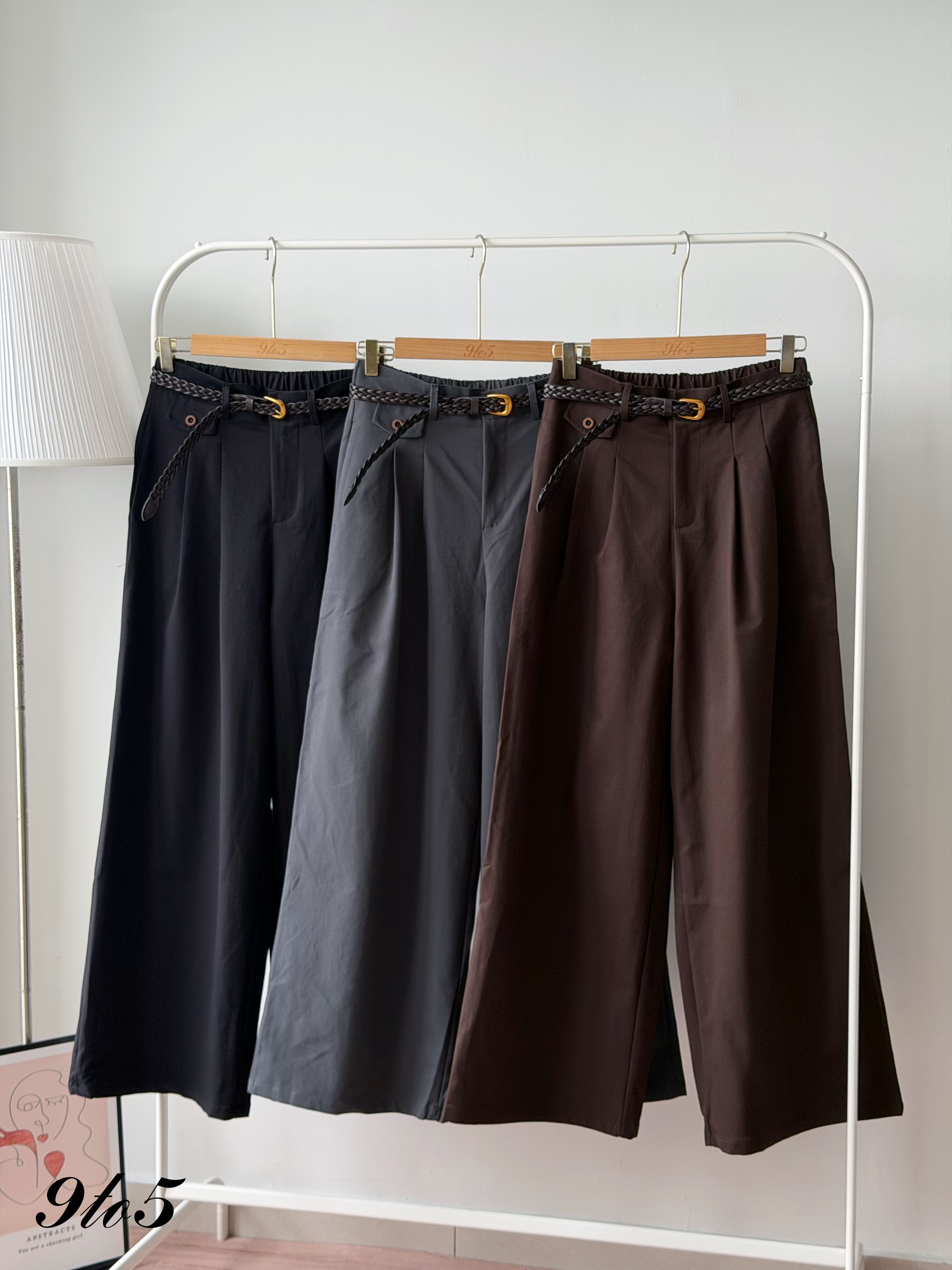 S2030 Wide Leg Long Pants - 3 Colors 