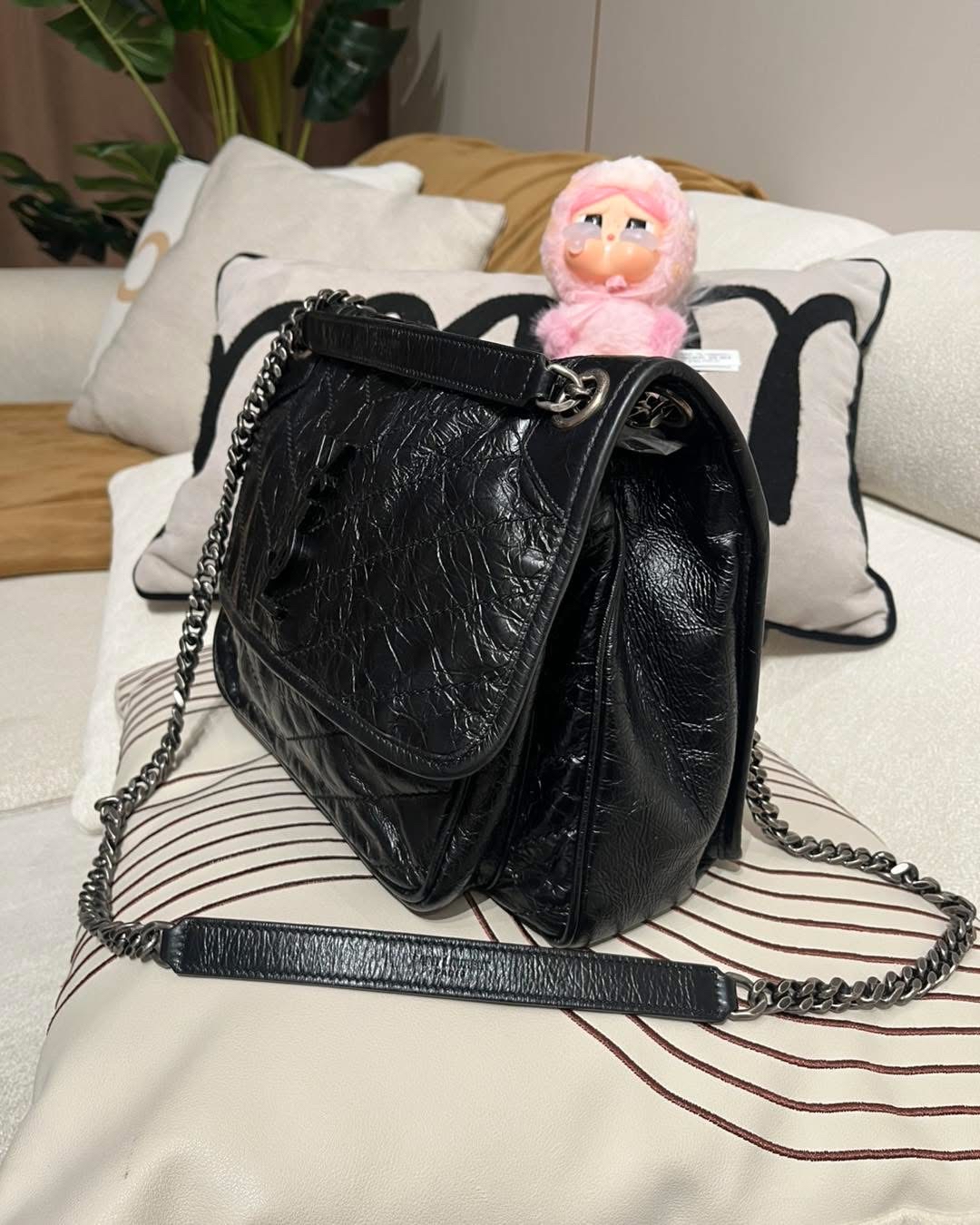 YSL Saint Laurent Niki medium black 100%Authentic, 98%new✅dust bag