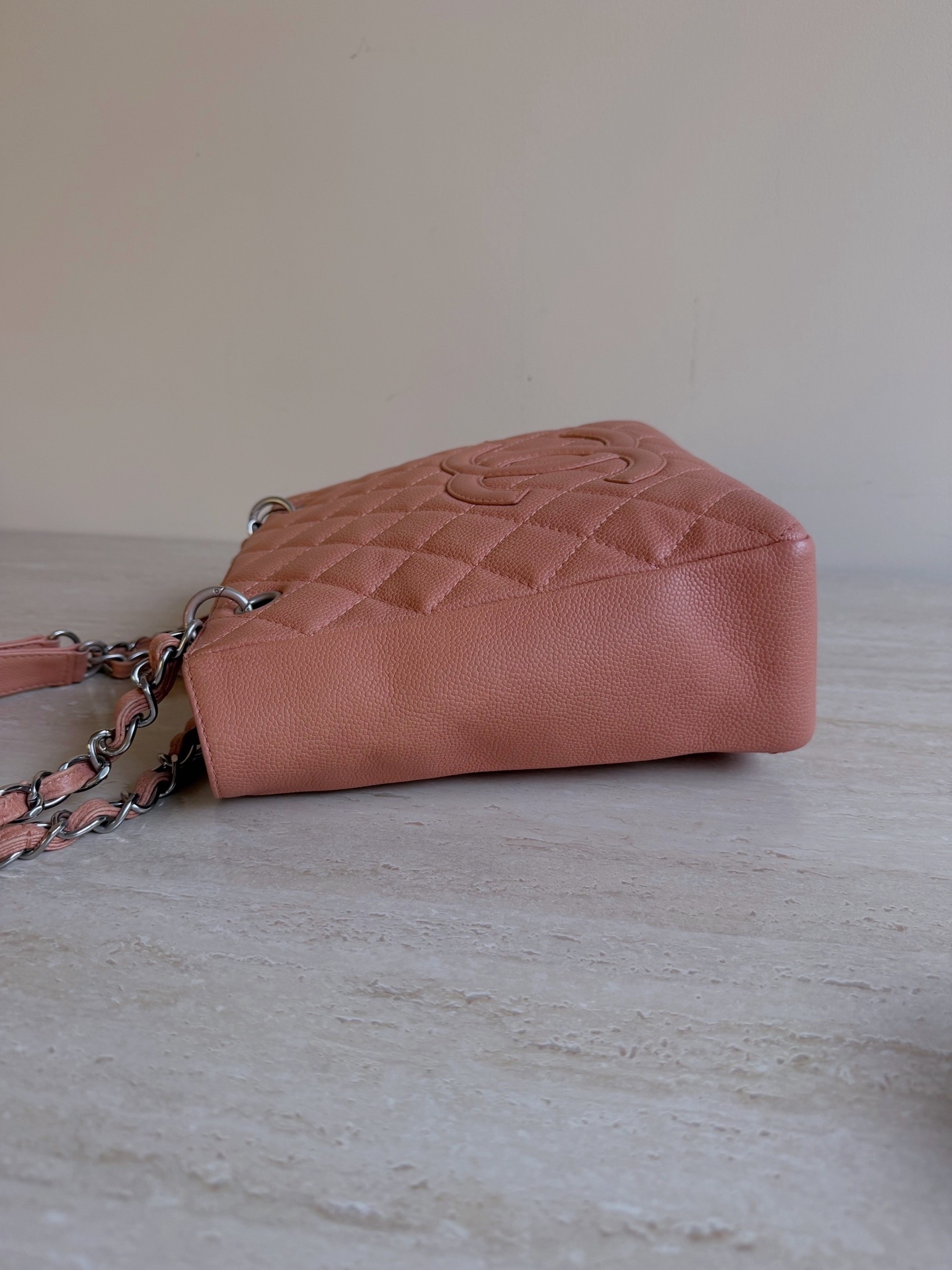 【預訂貨品】Chanel 粉色荔枝紋牛皮tote bag