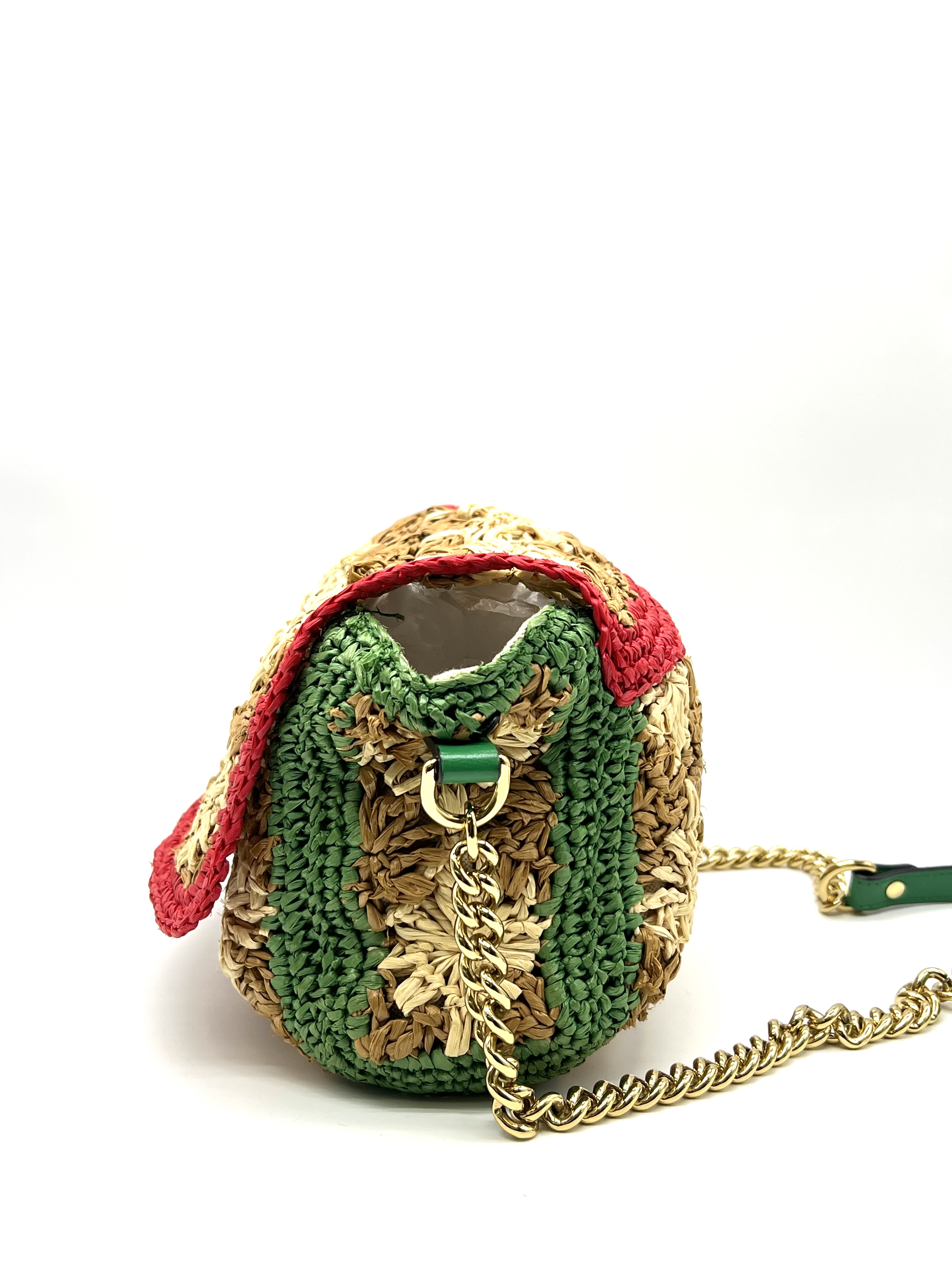 Pre-Owned GG Marmont Raffia Crochet Flower Shoulder Bag / Product Code: 26051202