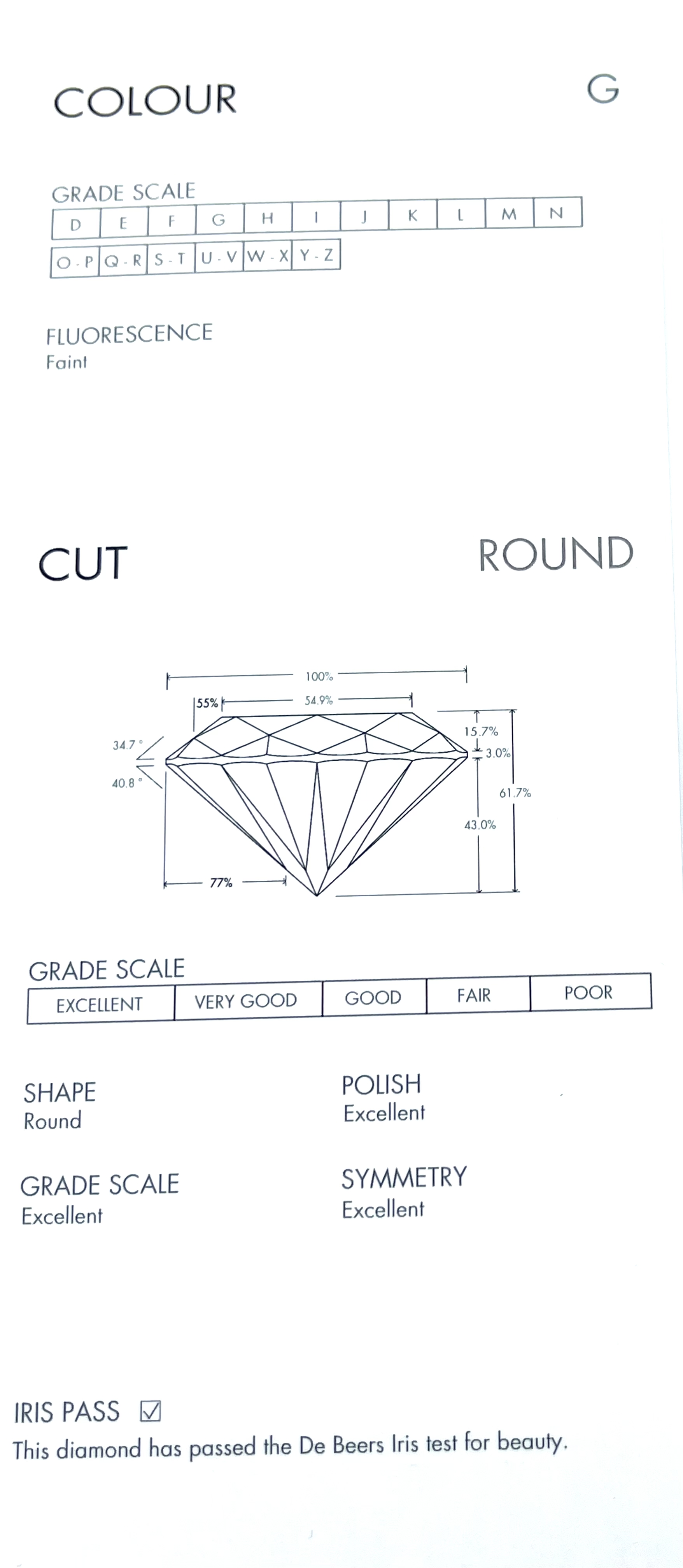 Pre-owned De Beers Diamond 0.20ct / Product Code: 26041212