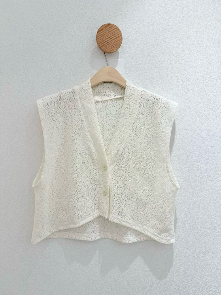 NE OX 北歐風格勾花背心💚靚