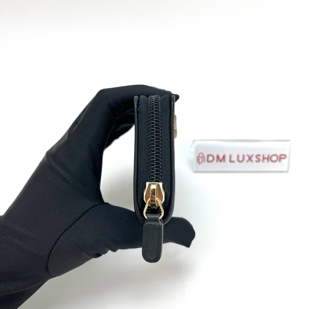 Chanel Boy Black Caviar Small Wallet (Serial 23)