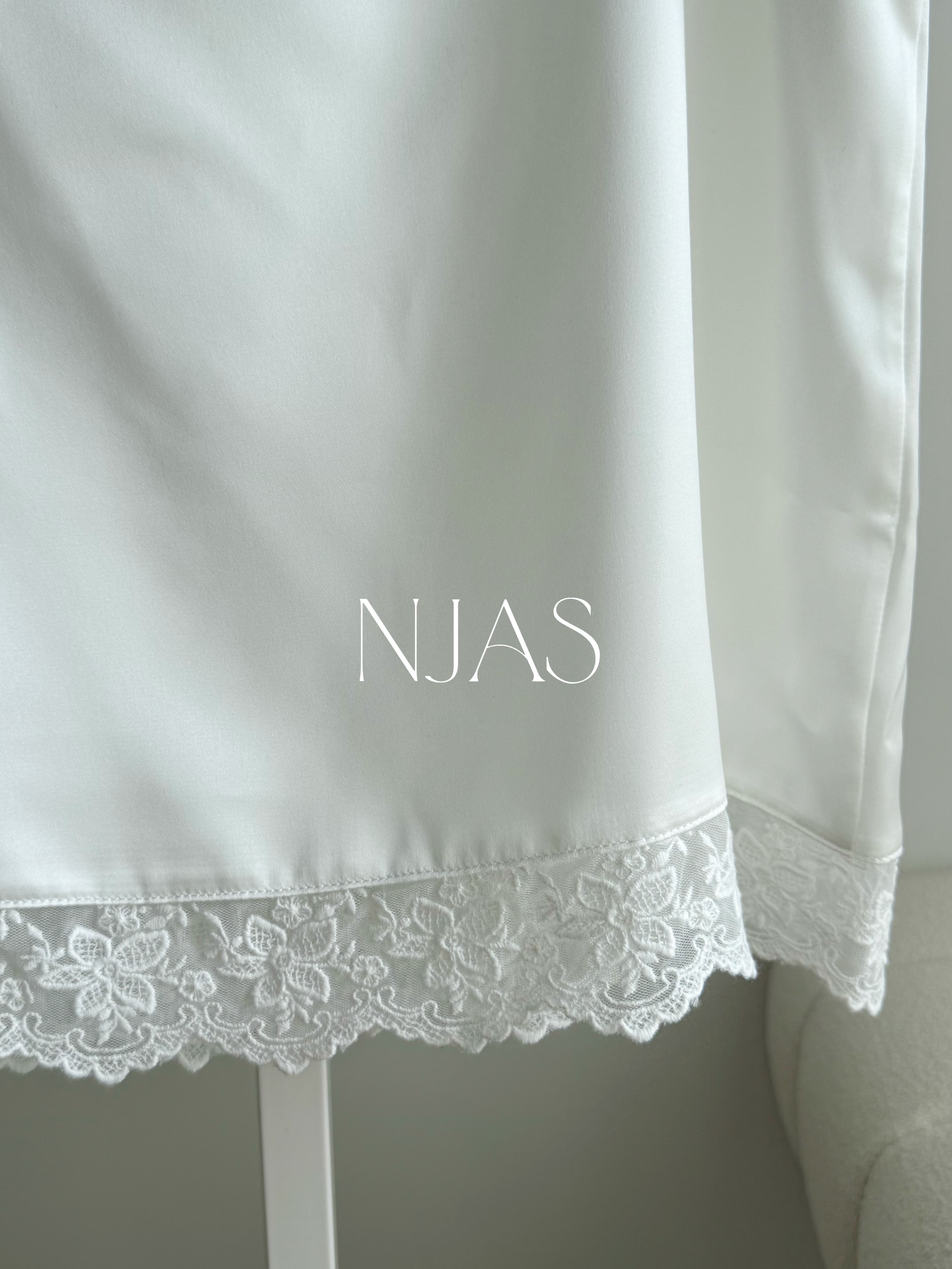 Elegant silky lace top