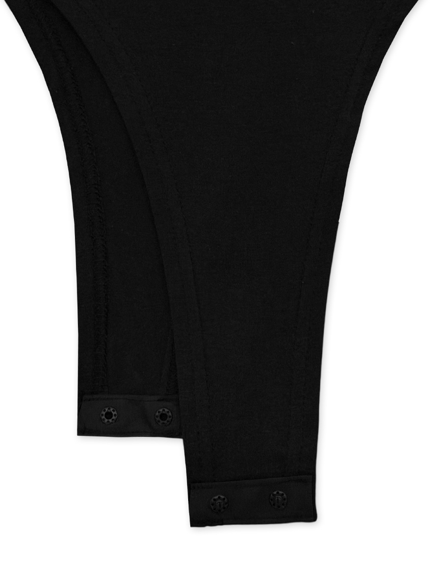 Solid Fitted Hooded Bodysuit