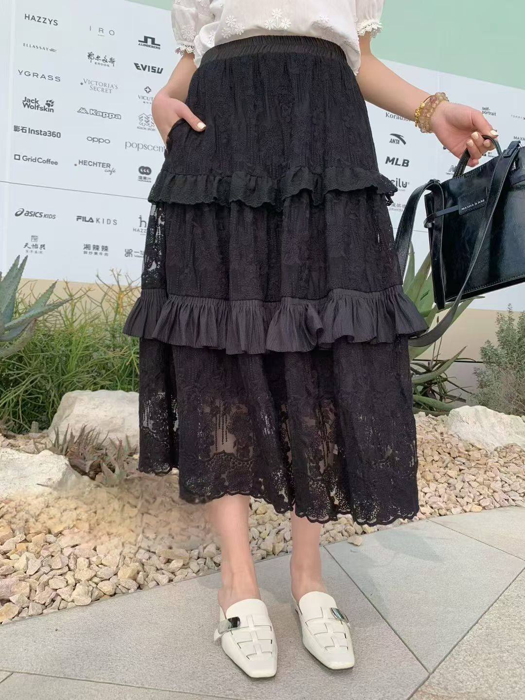 提花刺綉半截裙