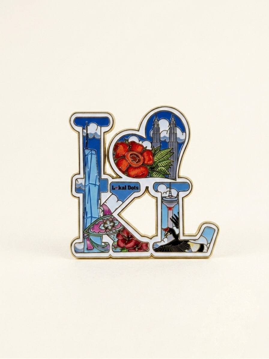 LD49 - Enamel Magnet I Love KL 