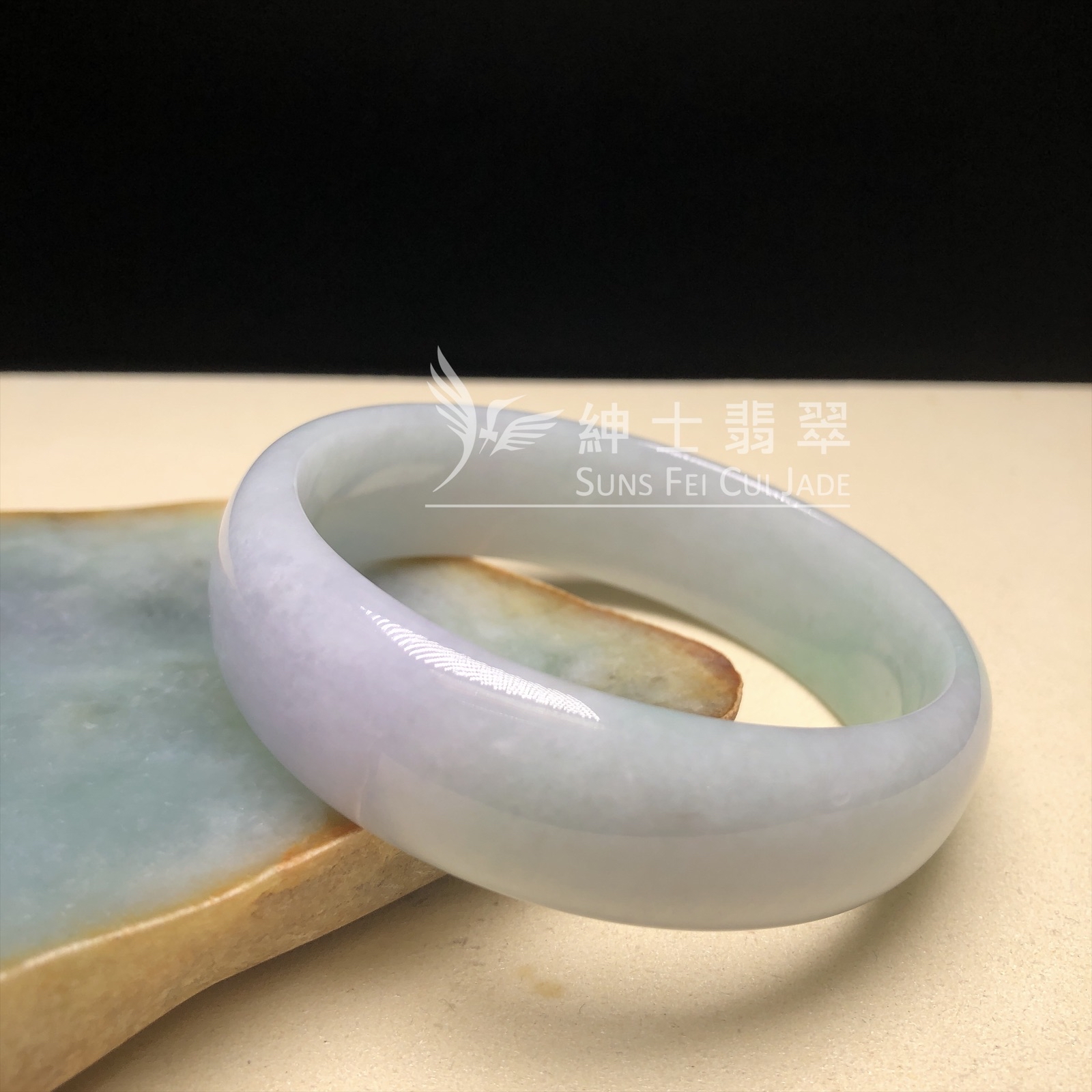 木那粉紫春彩貴妃鐲58mm  YM00278