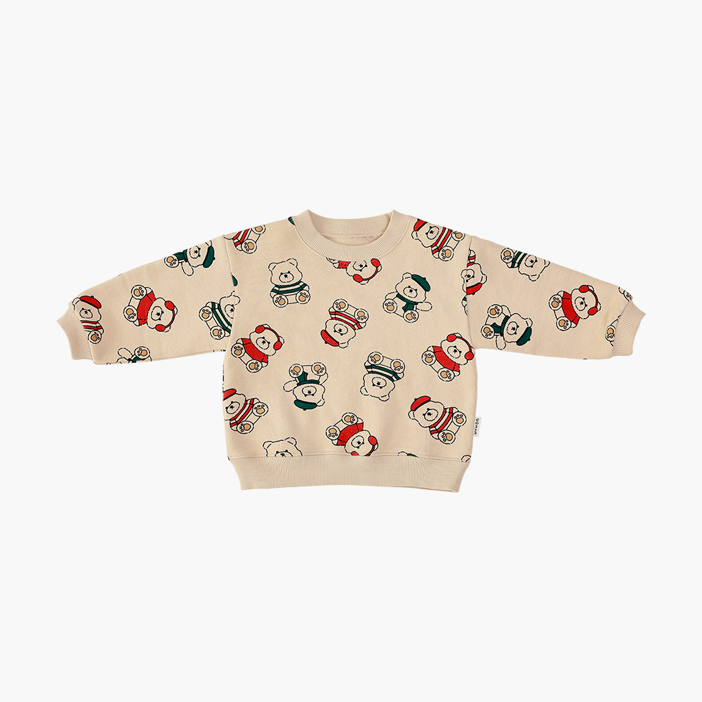UBMOM 2023 Winter Teddy Series Berry Teddy 運動上衣-米色