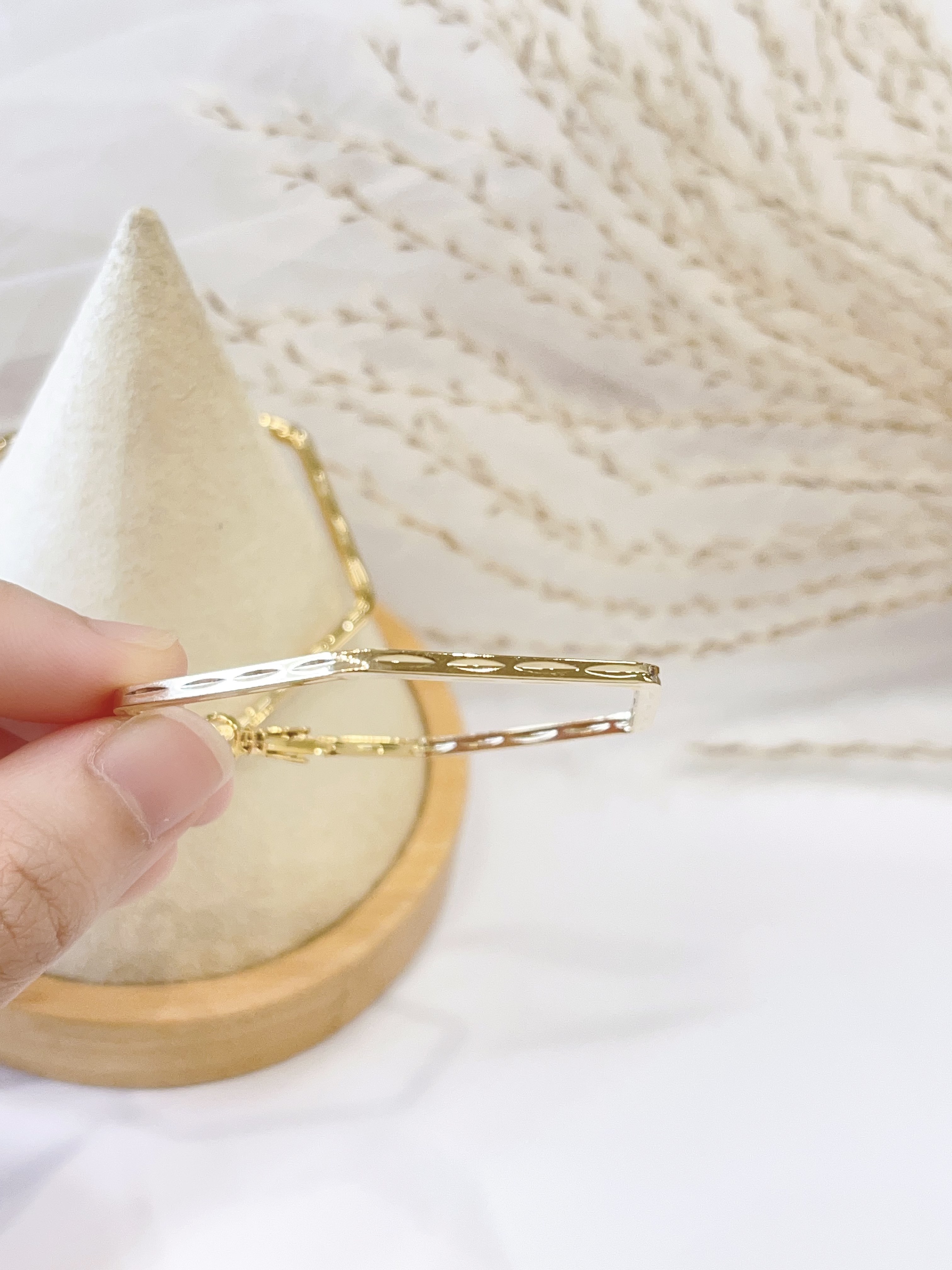 法式高级感六边形耳环