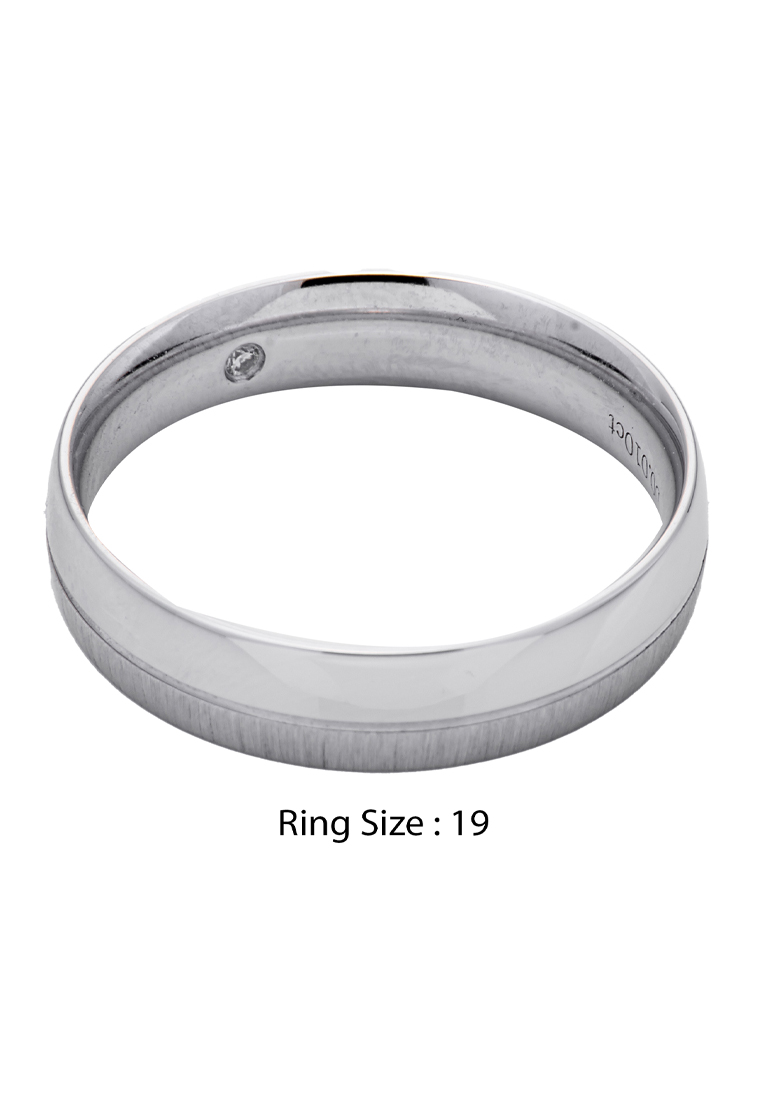 LITZ 18K White Gold Diamond Ring C2-H15RQ761 | LITZ