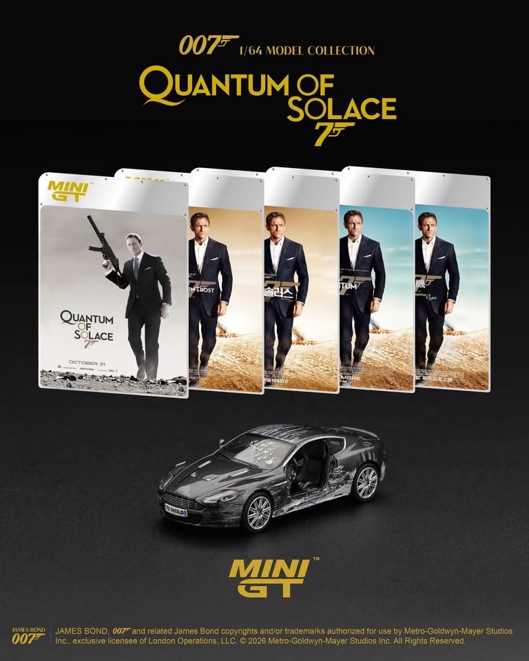 （預訂 Pre Order) MINI GT  ( MGT00924-007E ) Aston Martin DBS "Quantum of Solace" / English Blister Packaging
