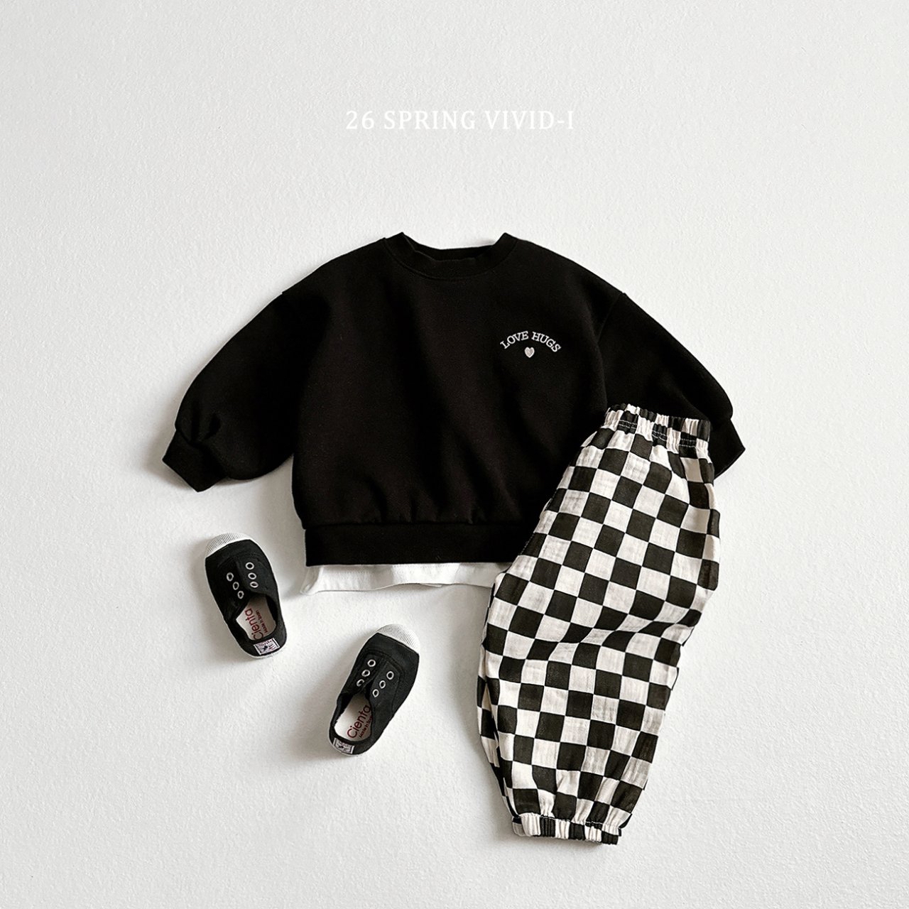 🌸預訂 韓國直送🌸🇰🇷VIVIDI四色愛擁抱刺繡長袖上下套裝