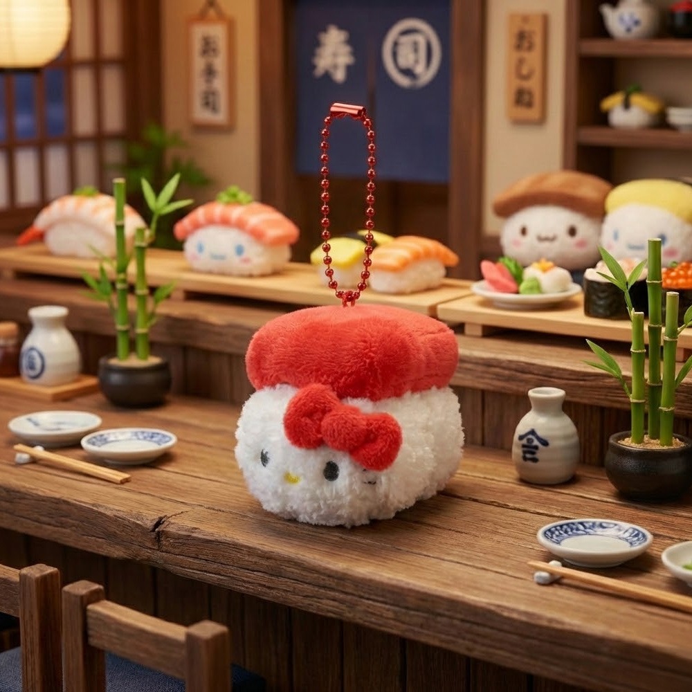 [Sanrio] Sushi 5cm公仔匙扣 (8種)