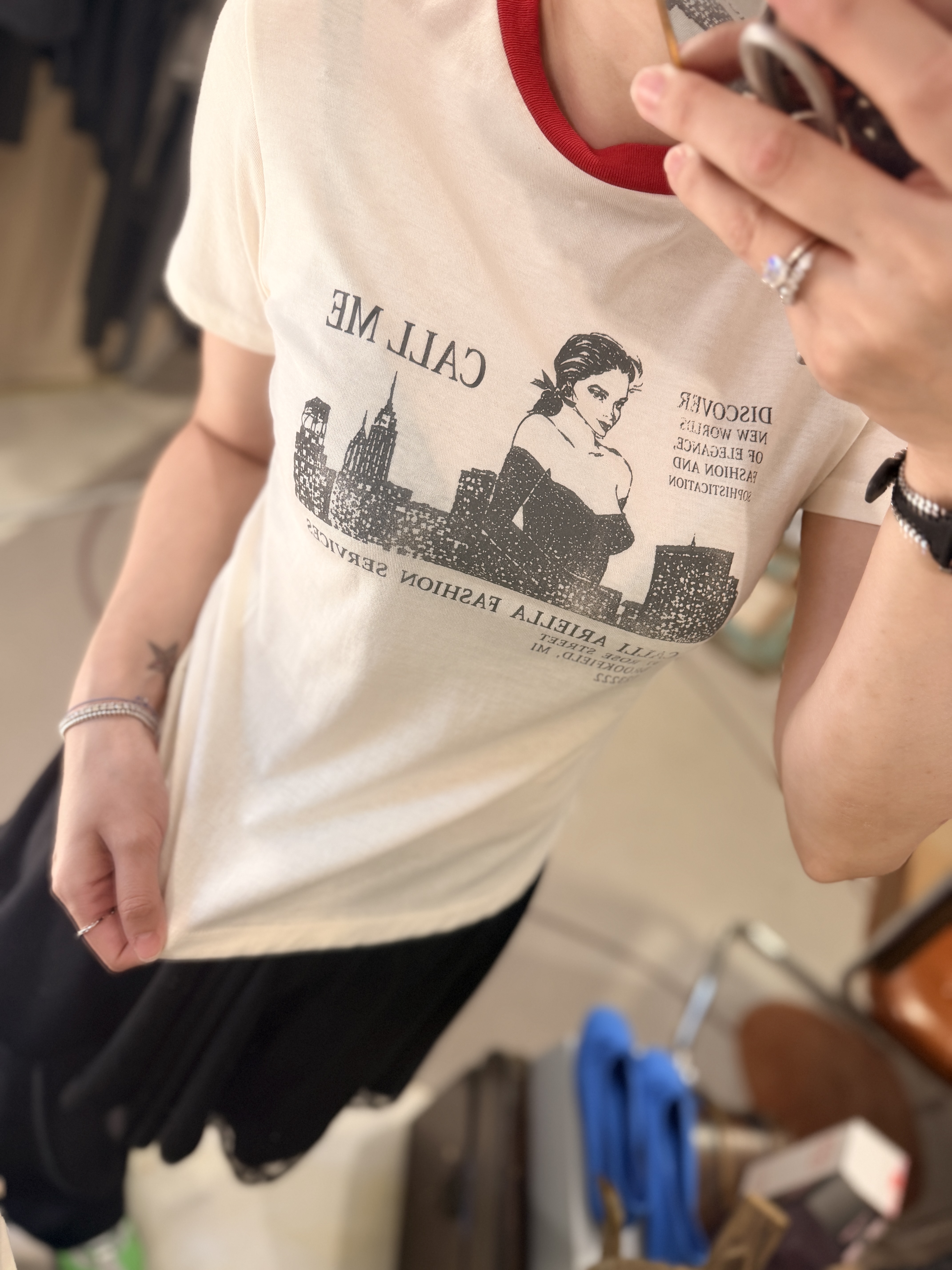 Soft woman printed tee
