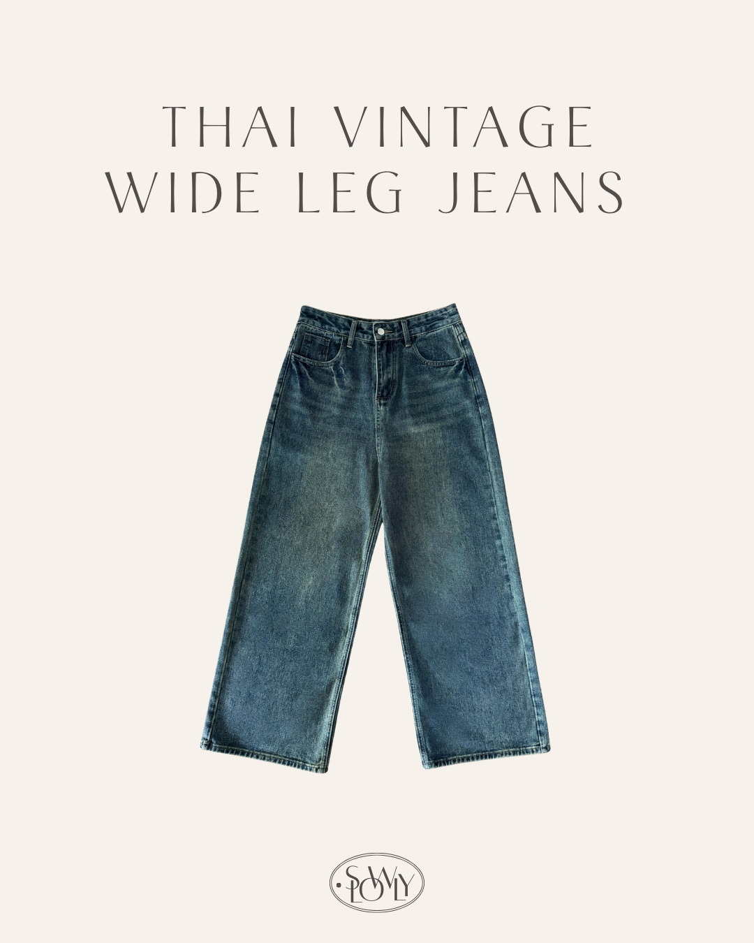 THAI Vintage Wide Leg Jeans(四個尺碼)