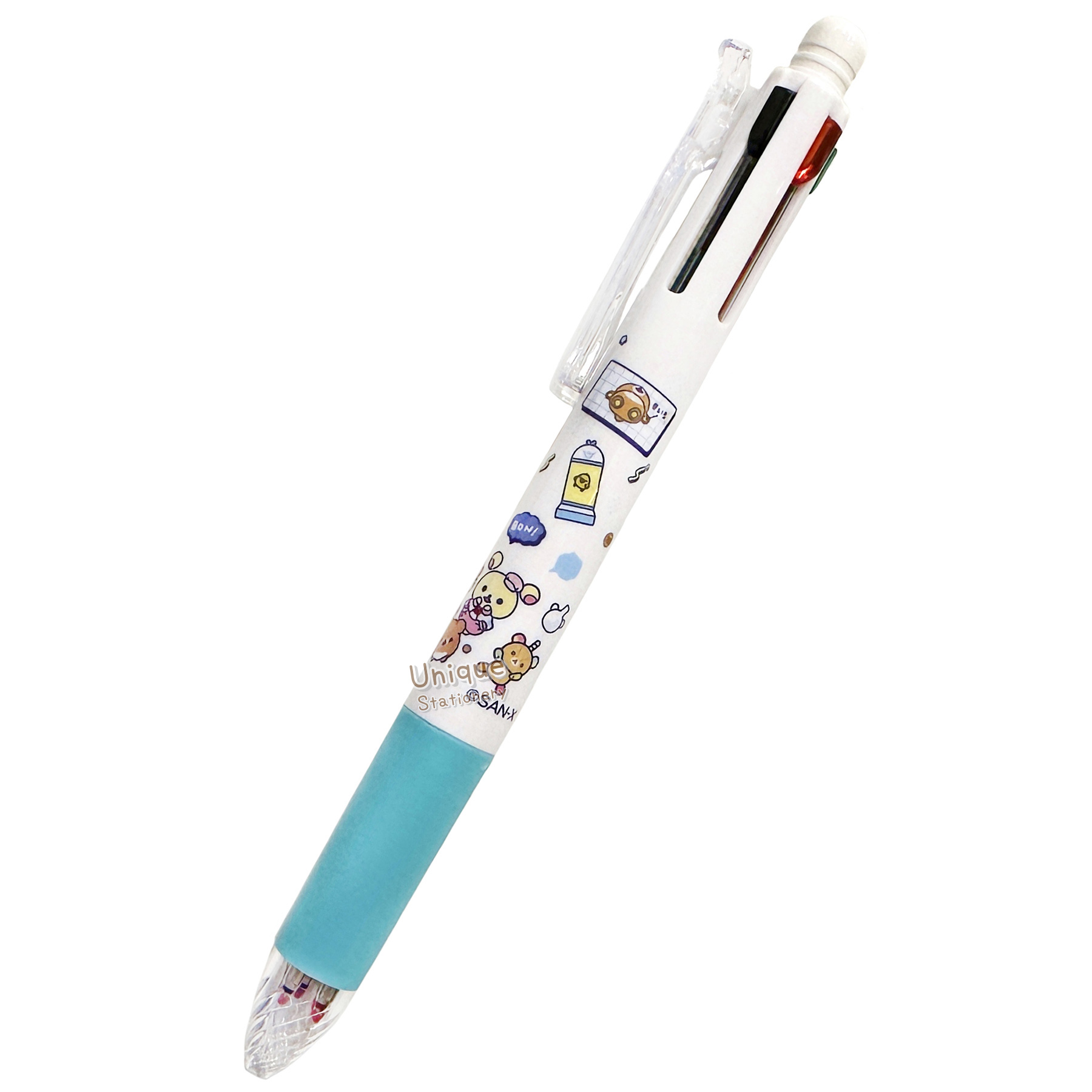 現貨｜San-X Rilakkuma 鬆弛熊 日本製 Zebra SARASA multi 4+1 多功能5用筆 4色啫喱筆+鉛芯筆 (PR16901)