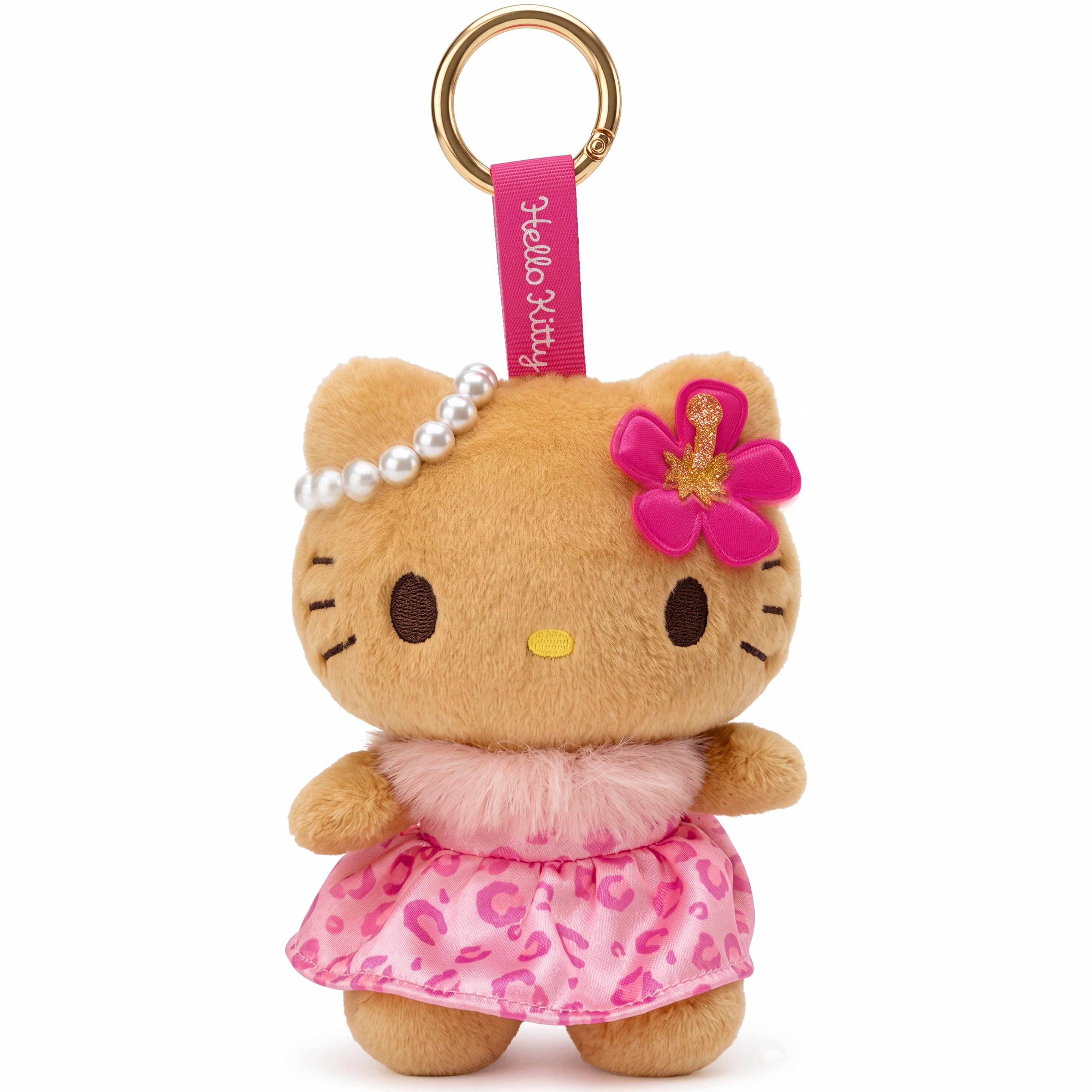 【隨時截單】Sanrio - 公仔掛飾 (粉紅色Hello Kitty扶桑花裙子款)