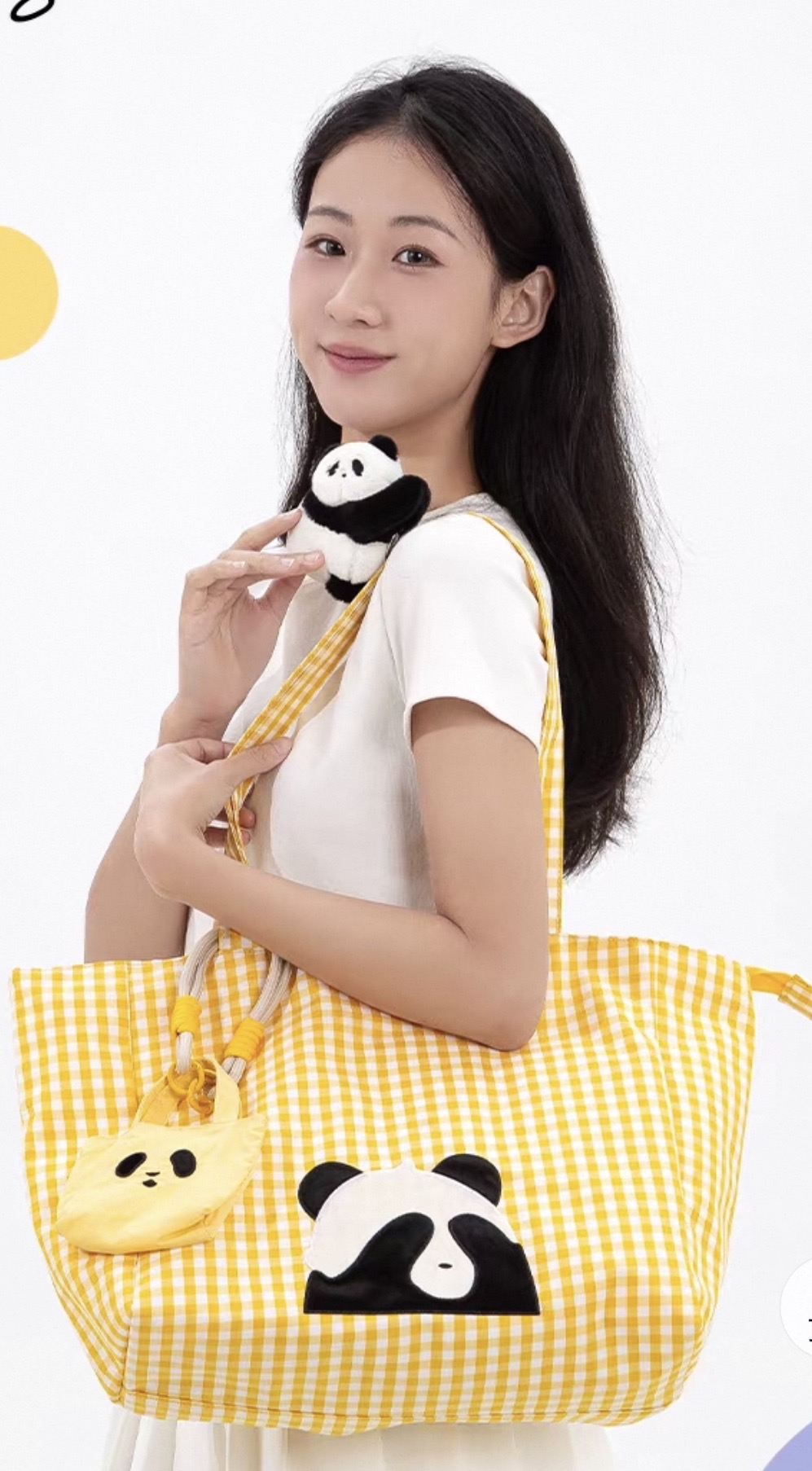 Black & White Panda Shoulder Bag