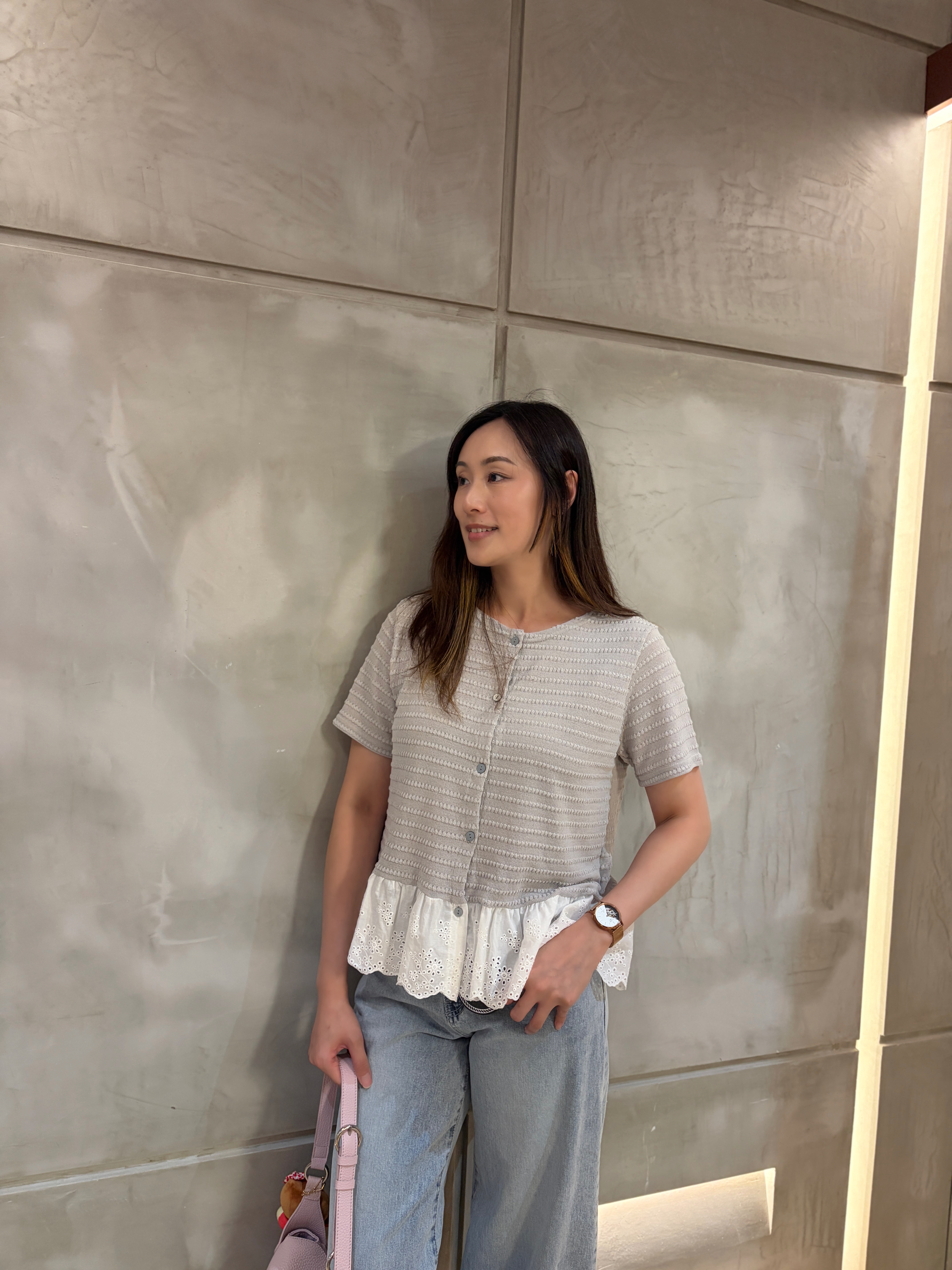 暗紋Ruffles top 
