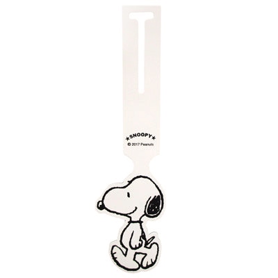 現貨｜Snoopy 日本製 牛皮 行李牌 (米白色 SN0070)