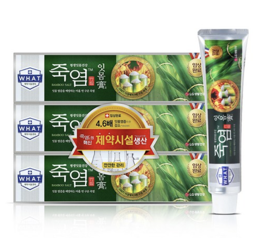 韓國 LG 竹鹽護齦 防敏 牙膏 3支/套｜Bamboo Salt Toothpaste