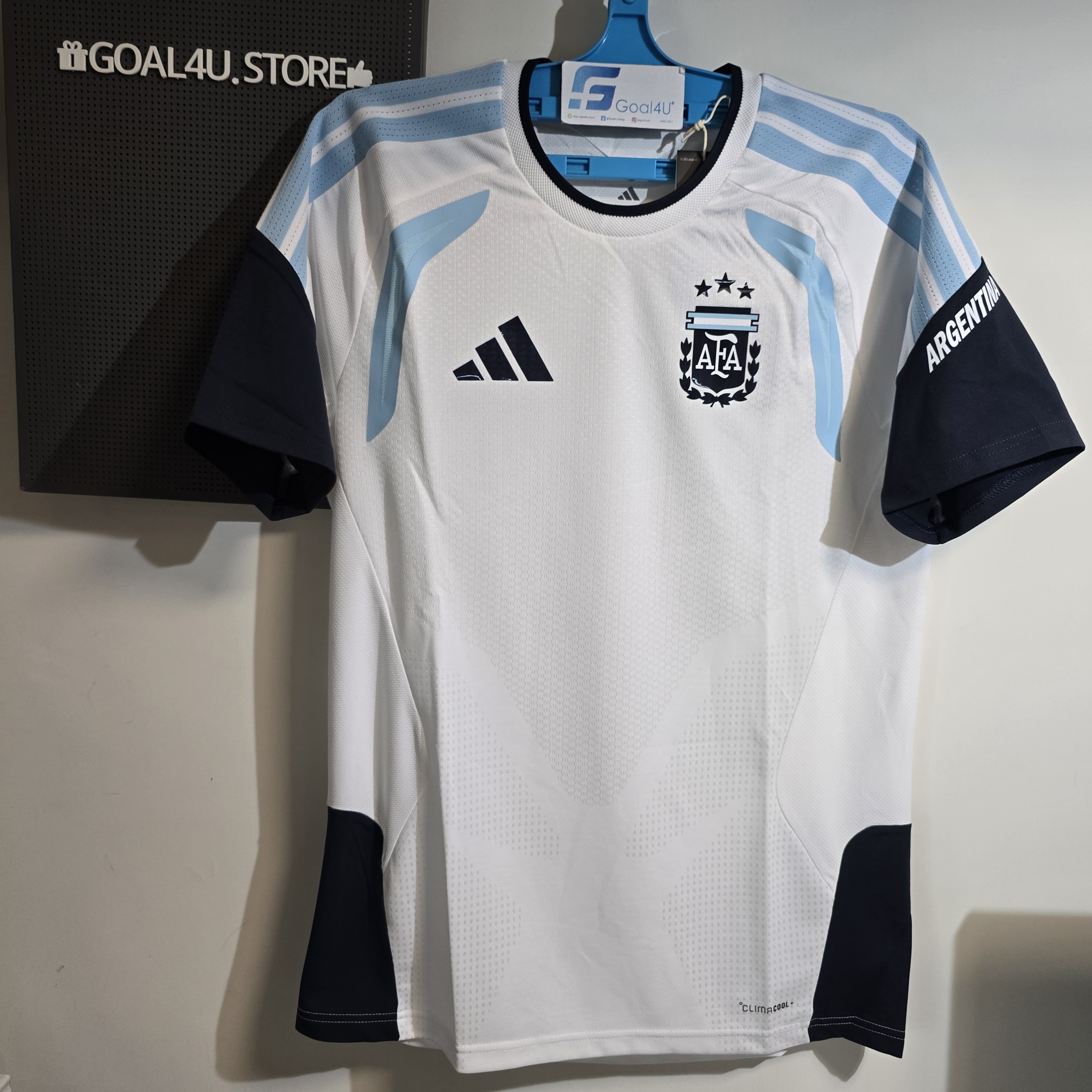 Adidas Argentina 阿根廷 2025-26 Tiro Pro 球員版訓練球衣 (加印球員版贊助) JZ5943