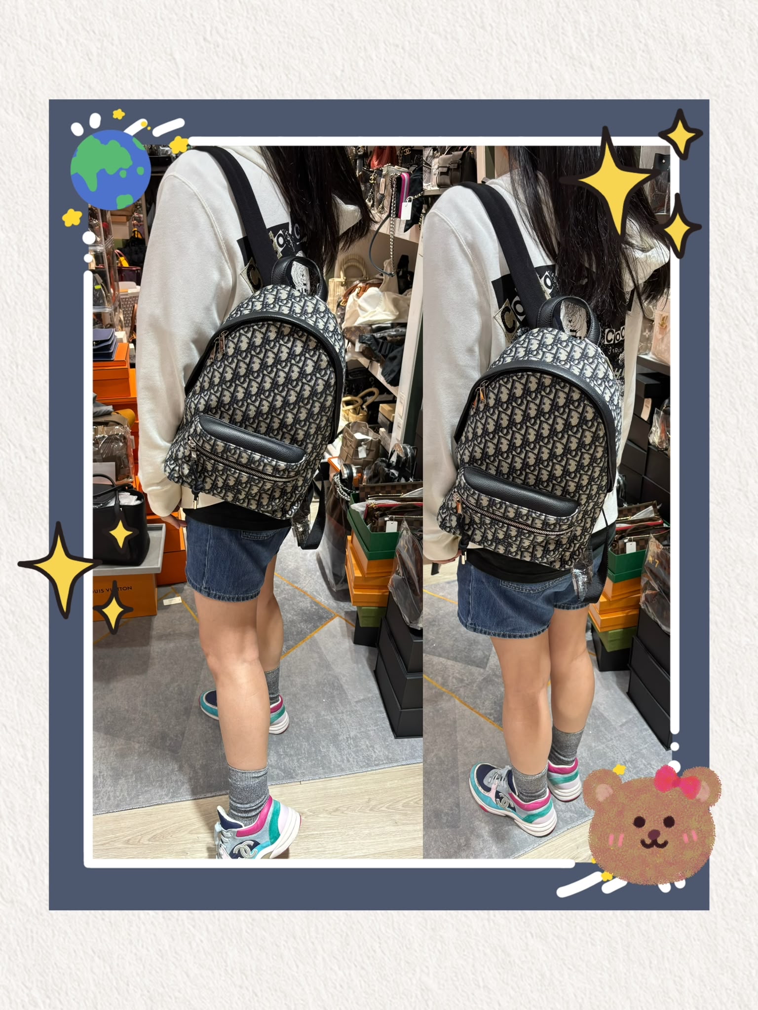 Christian Dior Oblique backpack 100%Authentic, 98%New  ✅證書✅Dust bag 