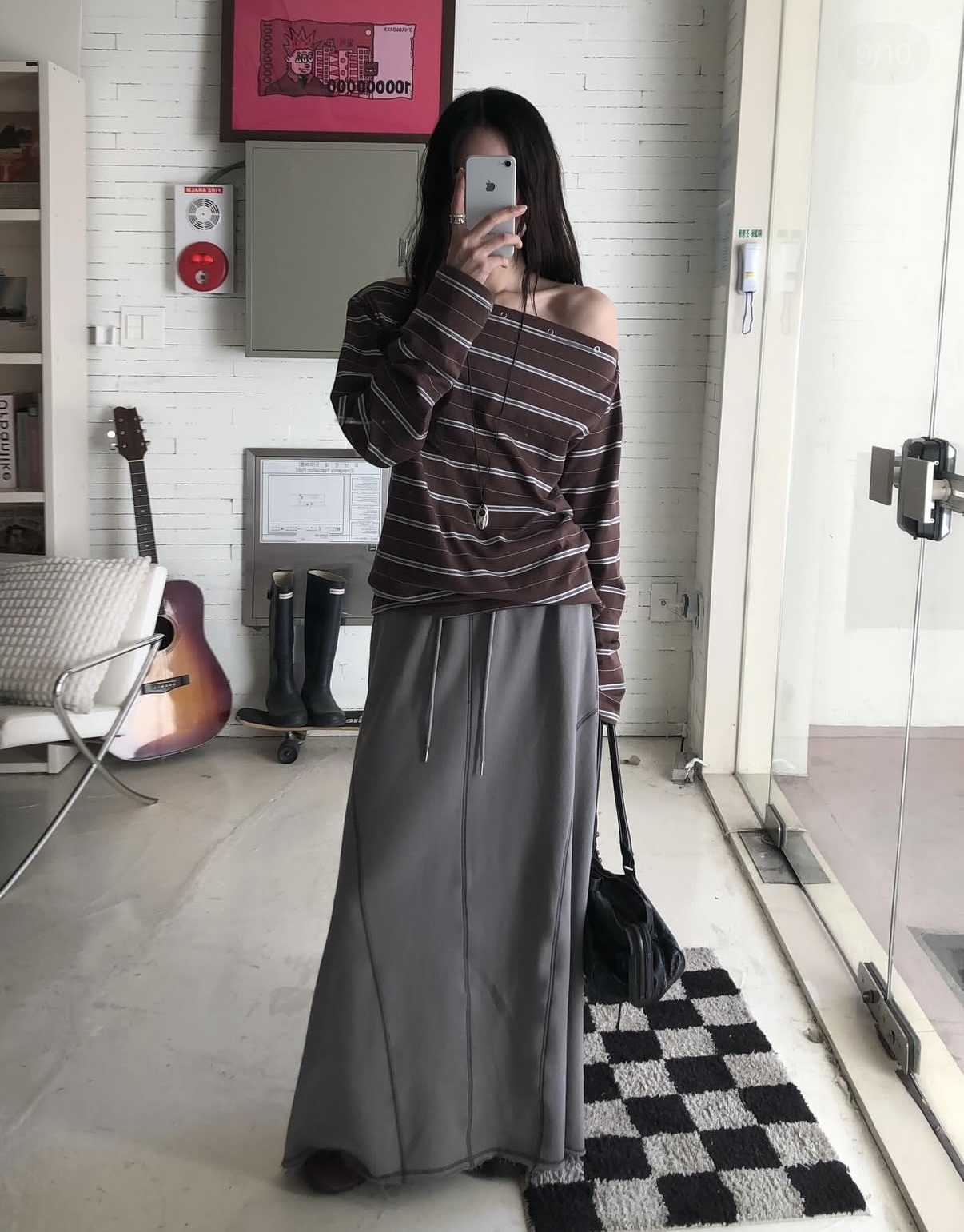 新品優惠｜Line mood Off-shoulder Top