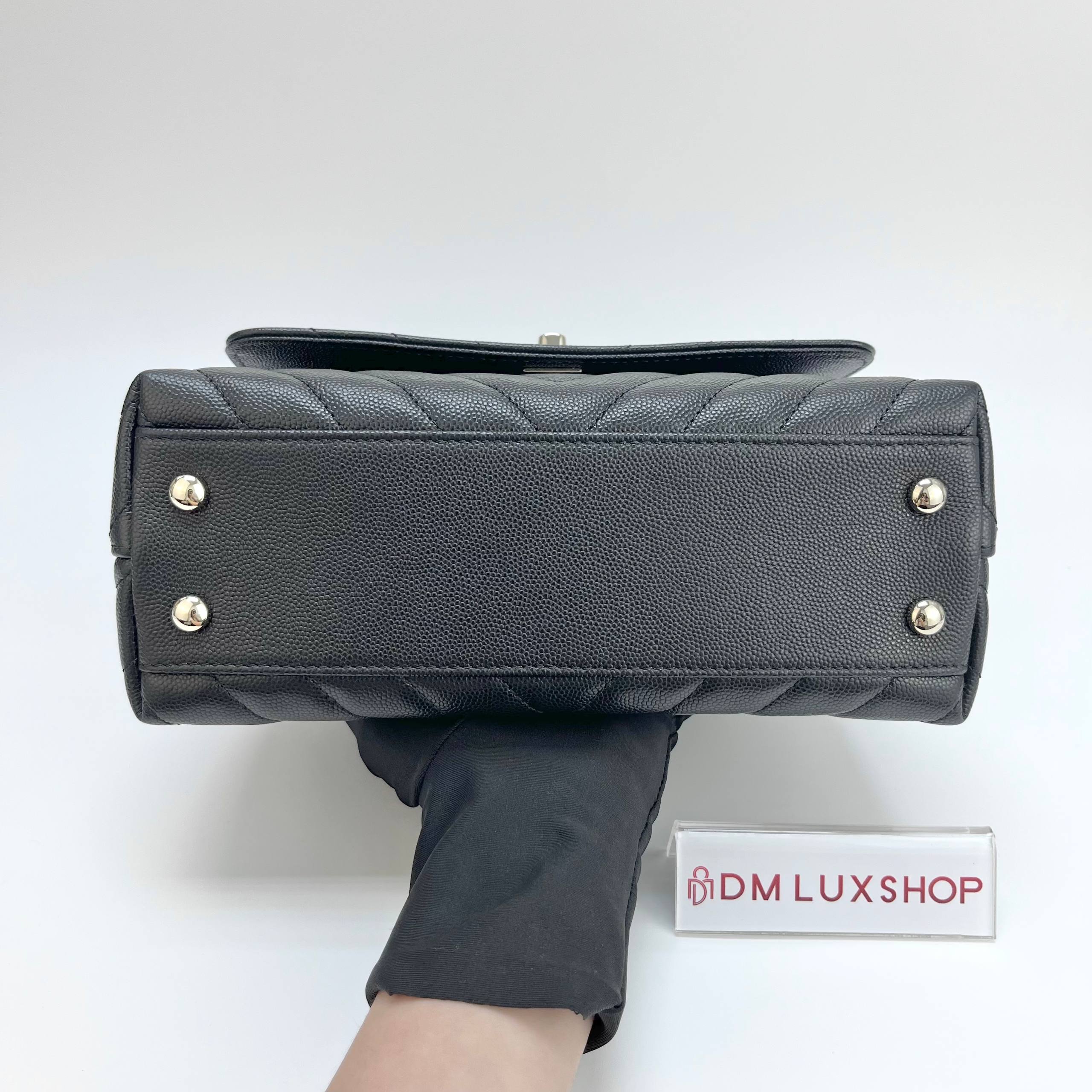 Chanel Black Caviar Small Coco Handle GHW (Serial 30, Y: 2020)