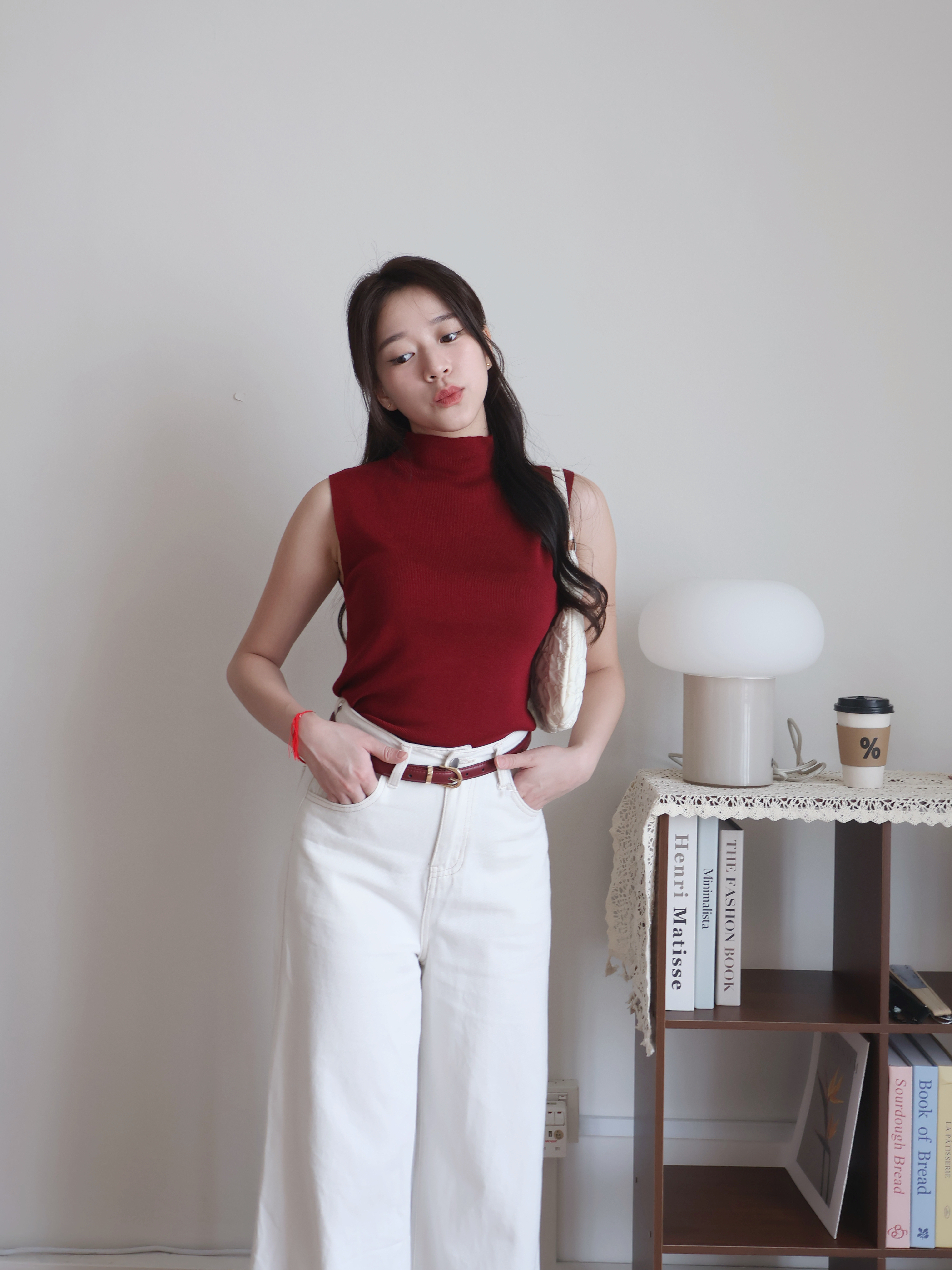 Asher Knitted Top | Red