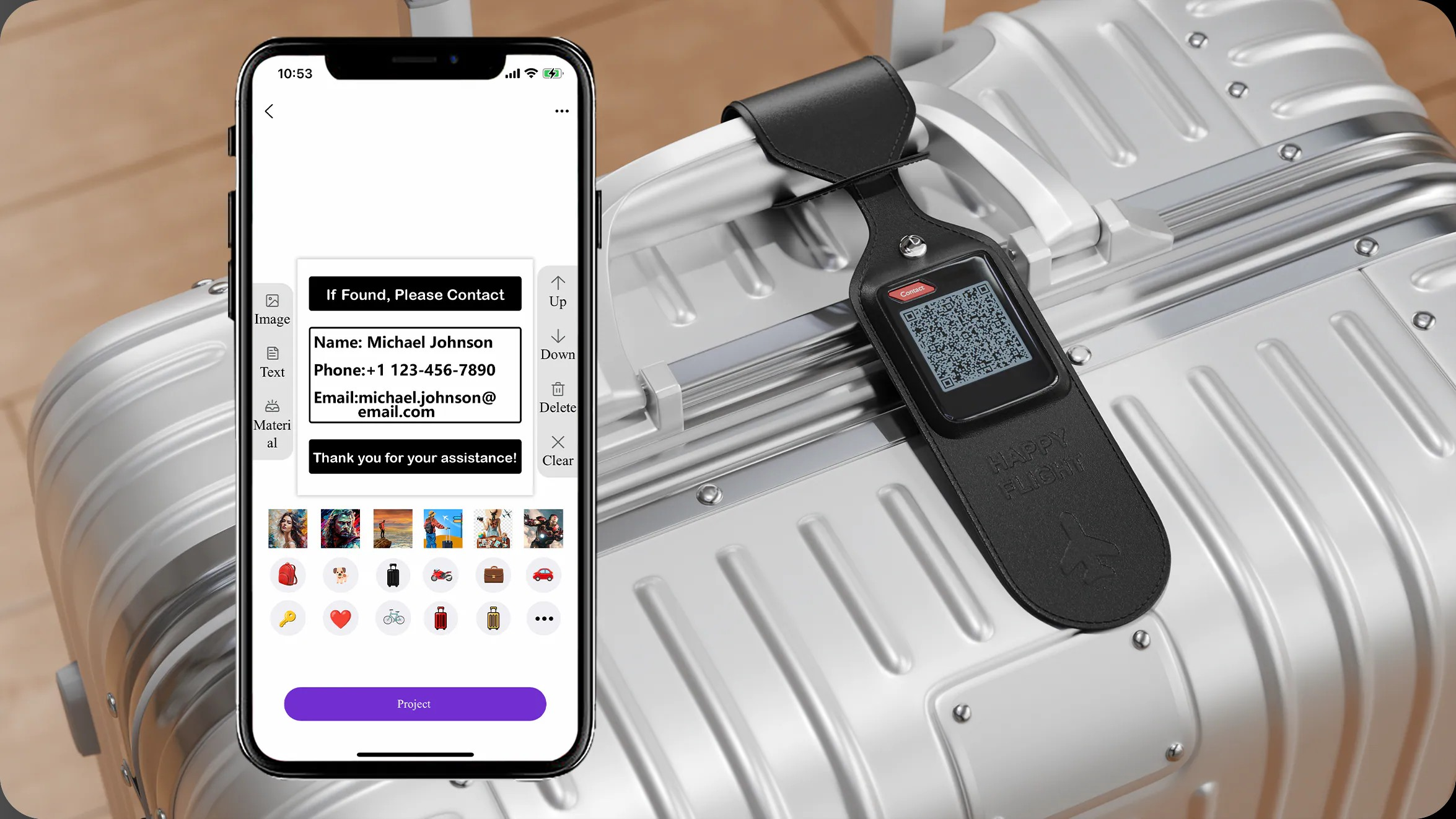 PHOTOTAG 彩色電子智能防丟定位器
