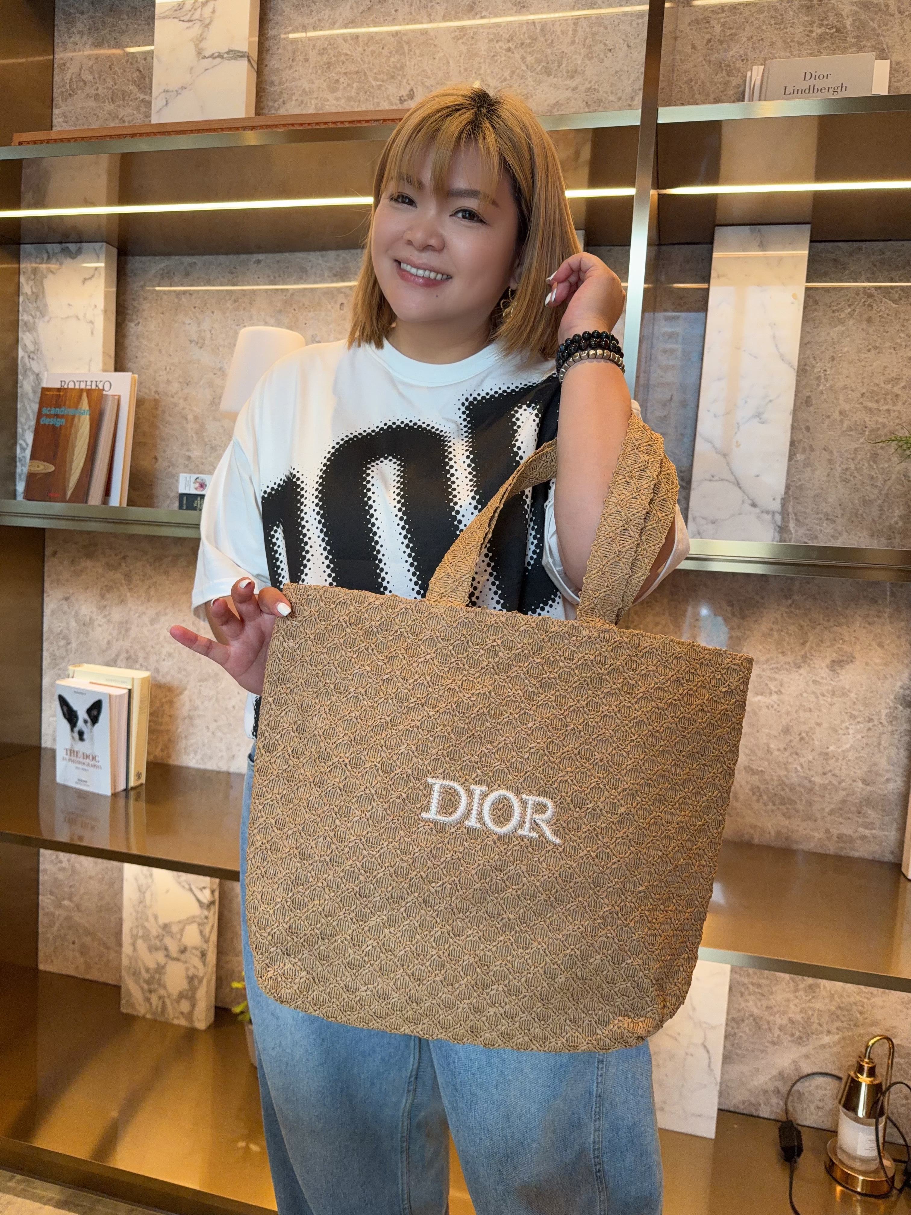 Dior Beauty編織草袋