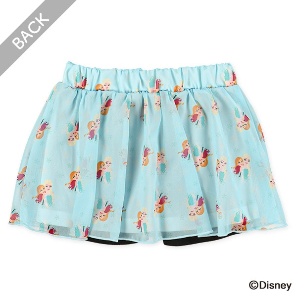🇯🇵預訂 日本直送🇯🇵兩色Disney公主滿印雪紡短裙褲