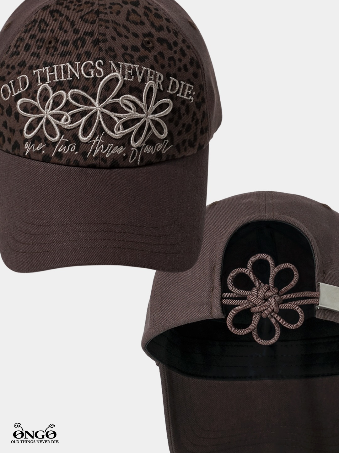 THREE FLOWER TWO-TONE CAP (2026 Ver.)｜온고 ONGO old things never die 【預購】