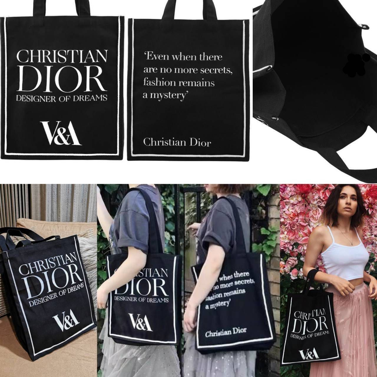 $138個；Dior💖x V&A博物館聯名帆布袋